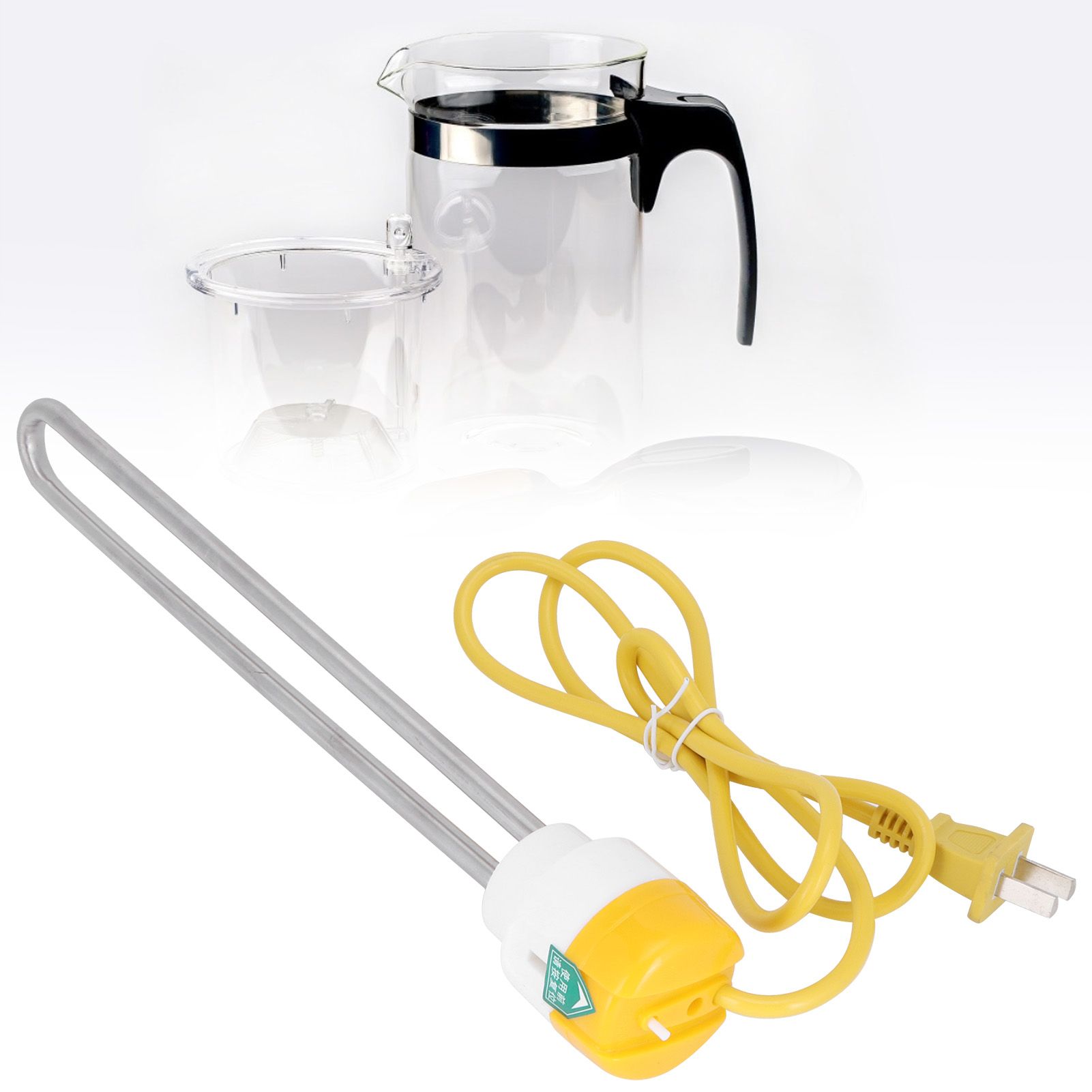 Portable Electric Immersion Boiler Heating Rod Water Heater Automatic Power Off CN view 12