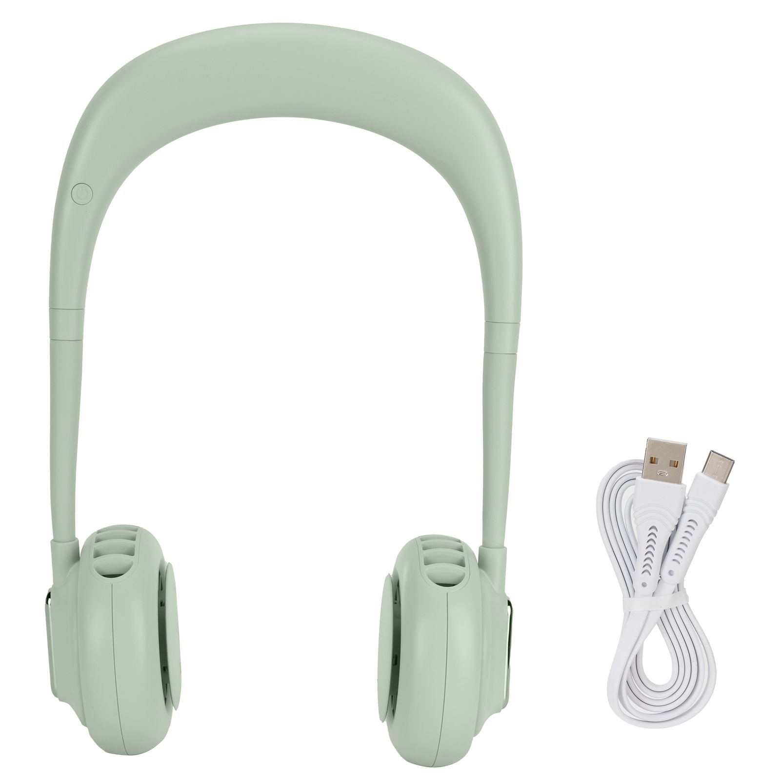 Mini Hands Free Fan USB Charging Hanging Neck Cooling Fan Adjustable 3-Speed view 2