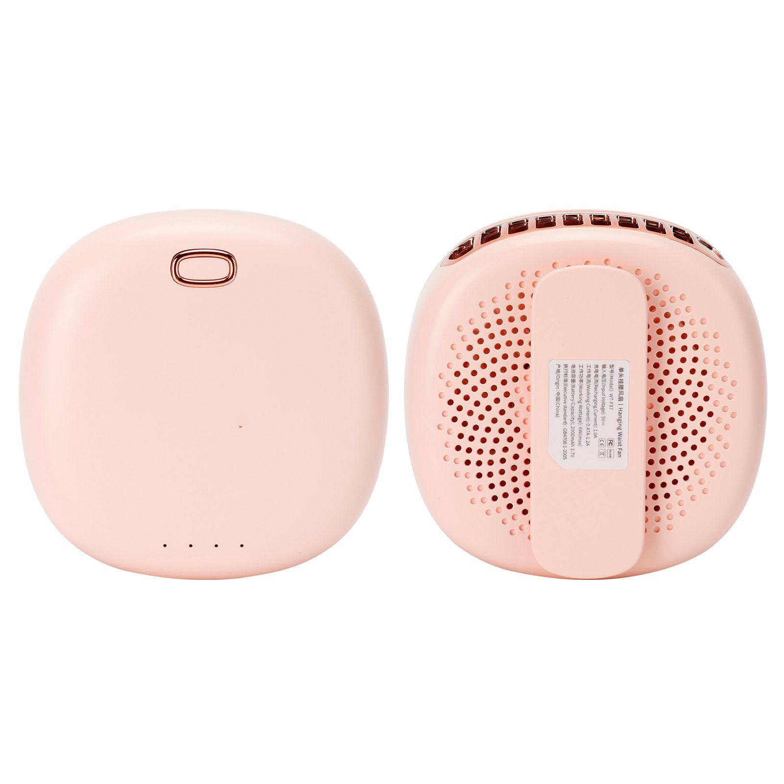 Outdoor Mini Hands free Neck Fan Portable Hanging Waist Bladeless Fan USB view 8