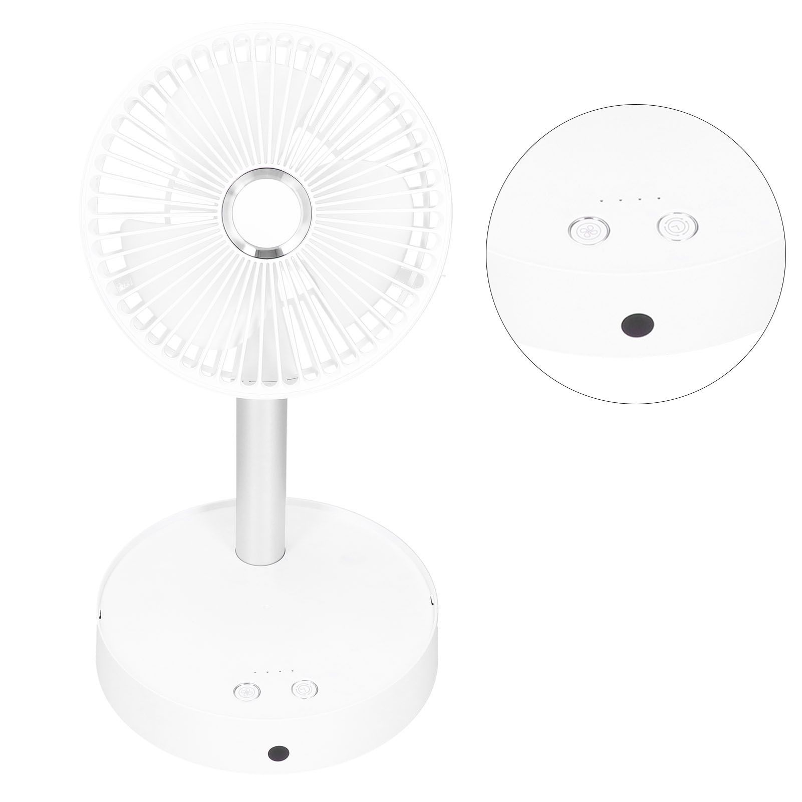 Mini Shake Head Fan Portable Folding Telescopic Electric Fan for Home Office view 10