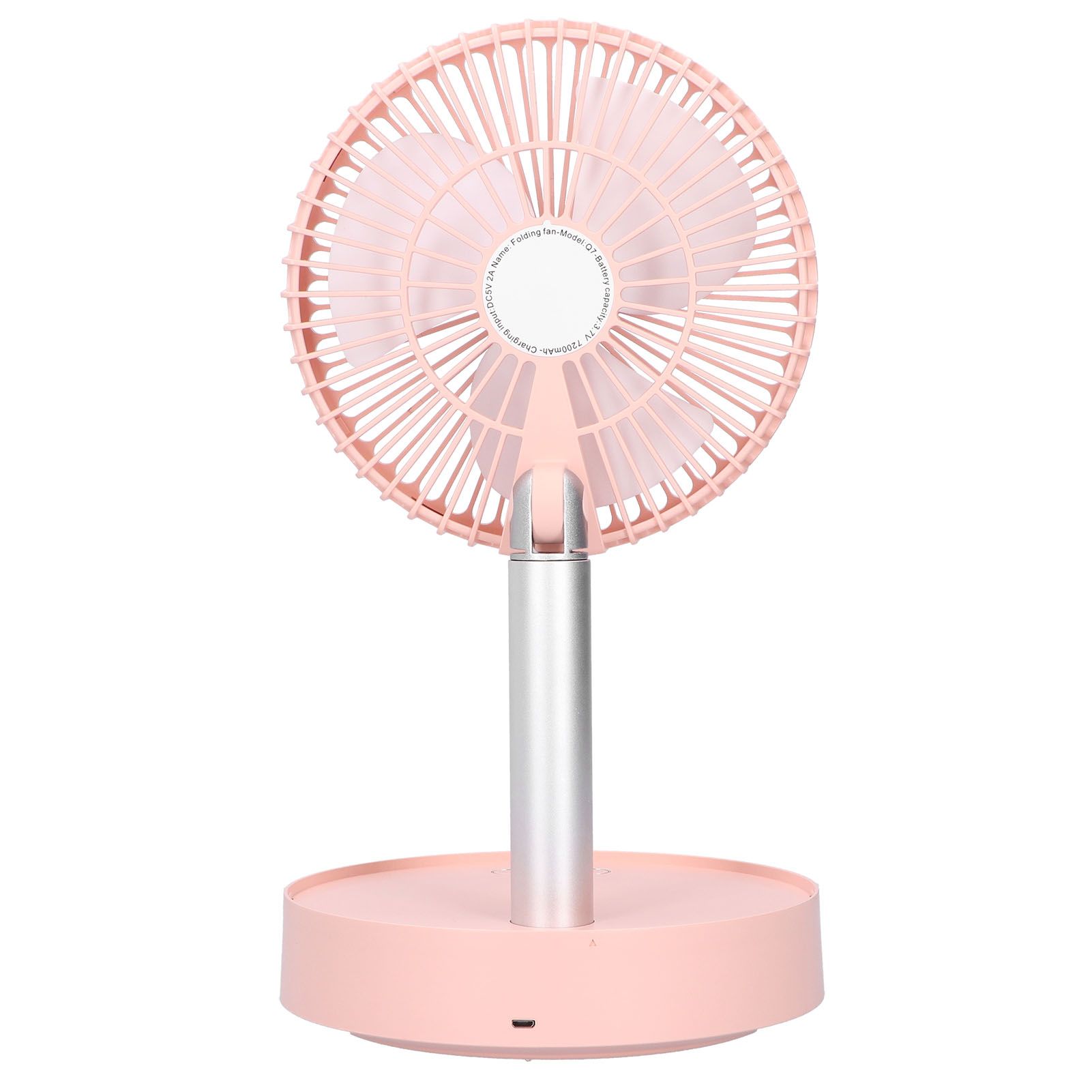 Mini Shake Head Fan Portable Folding Telescopic Electric Fan for Home Office view 6