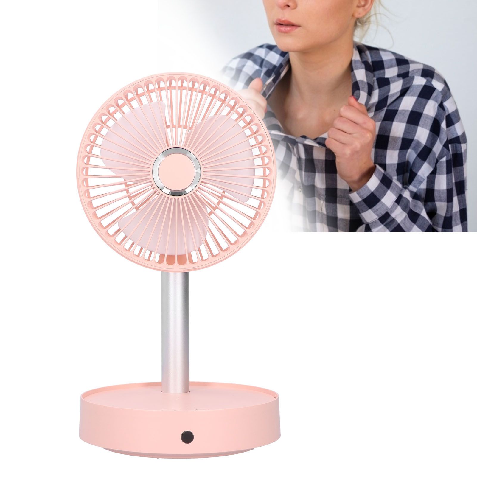 Mini Shake Head Fan Portable Folding Telescopic Electric Fan for Home Office view 11