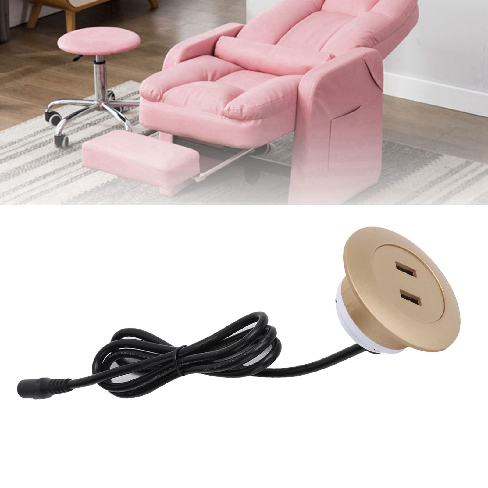 Dual USB2.0 Charging Socket Charger for Electric Recliner Sofa Household view 11
