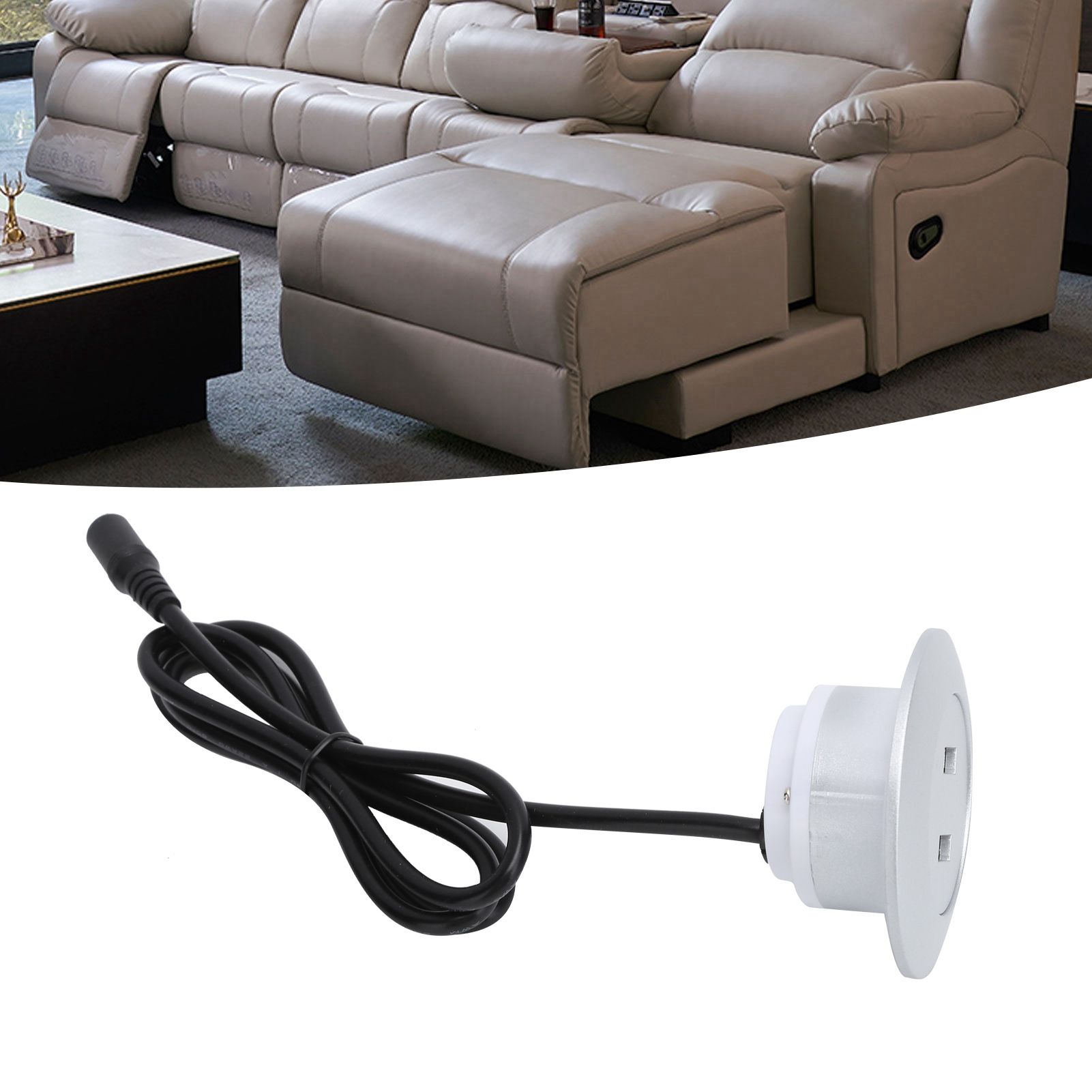 Dual USB2.0 Charging Socket Charger for Electric Recliner Sofa Household view 11