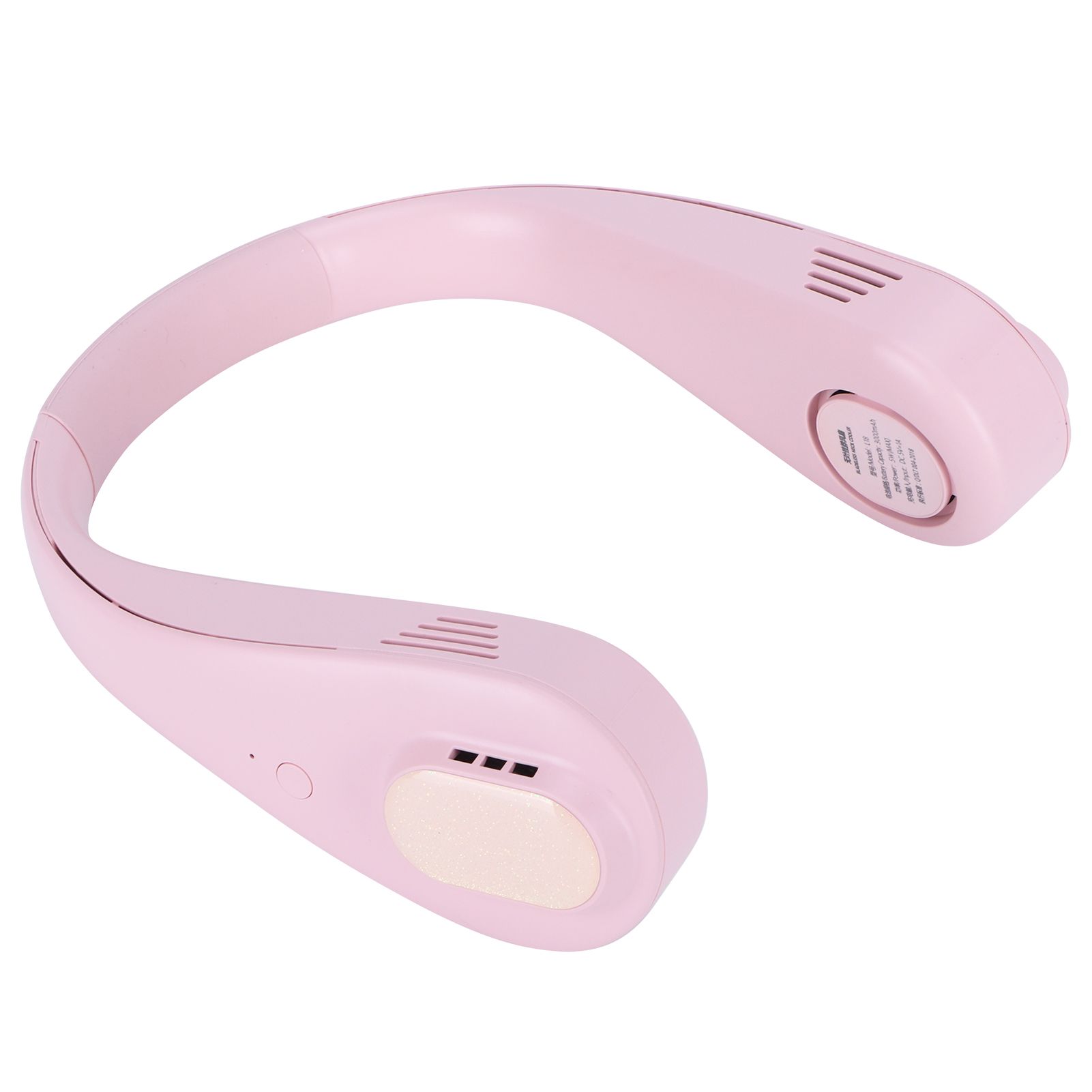 Pink Adjustable Hanging Neck Fan Portable Mini USB Electric Fan for Outdoor Home view 5