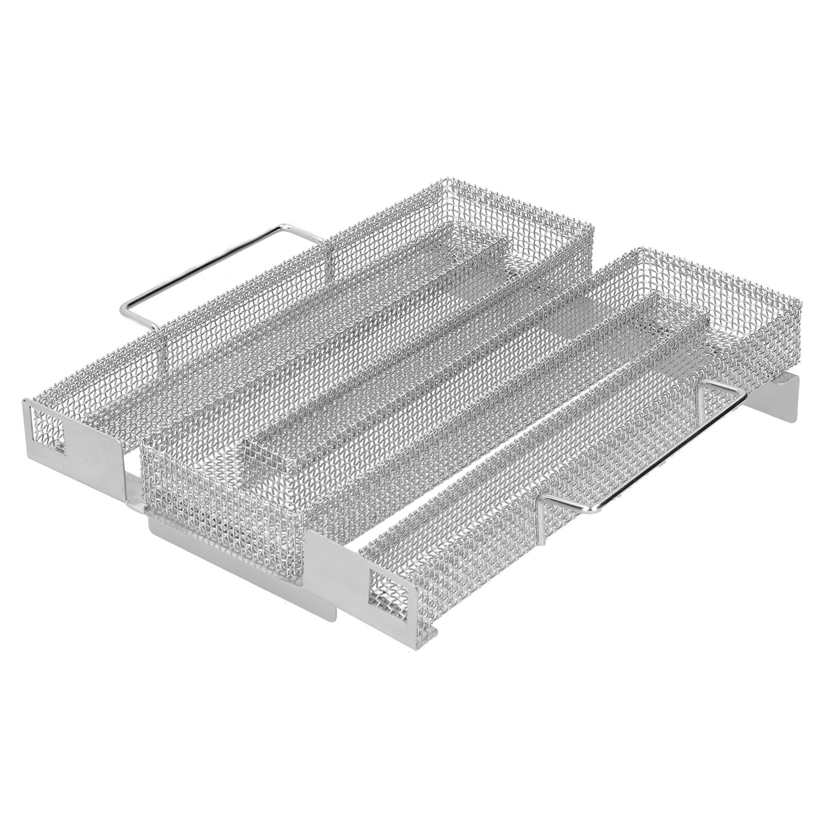 Low M Shaped Cold Smoke Generator Barbecue Net Stainless Steel Smoker Tray for view 9