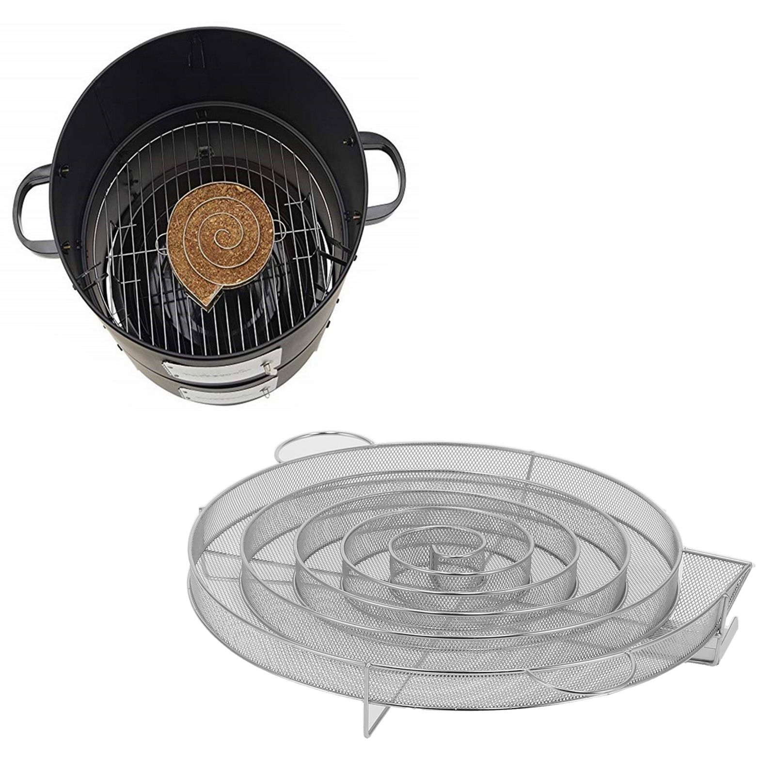 Round Shape Cold Smoke Generator Barbecue Net Stainless Steel Smoker Tray view 12