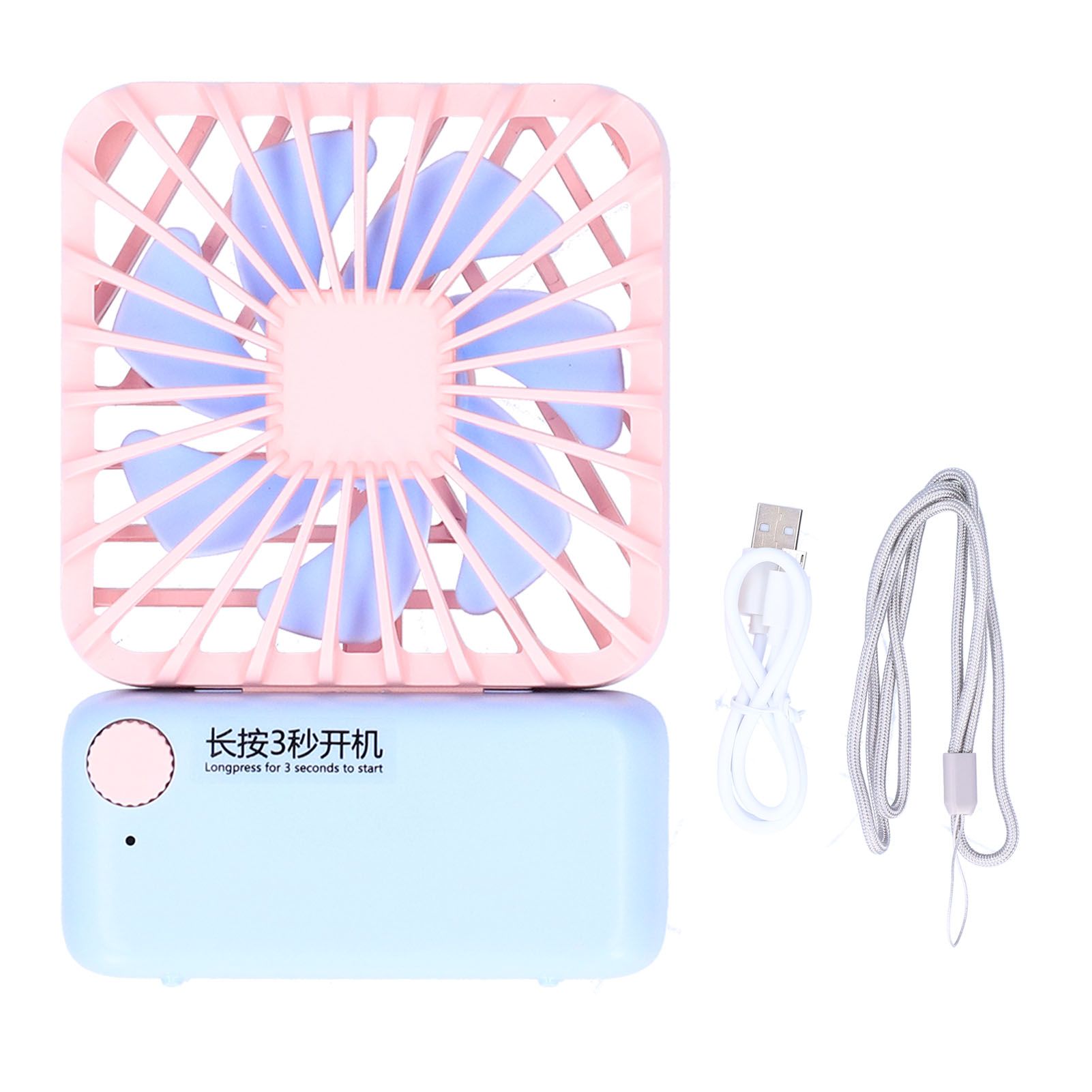 Portable Neck Fan Adjustable USB Charging Electric Fan for Home Dormitory view 2