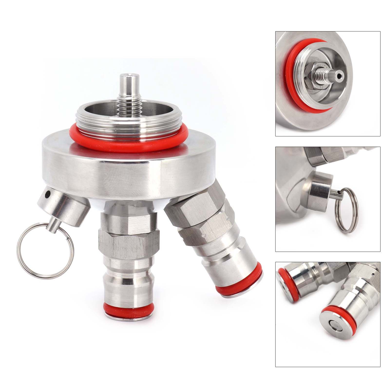 Mini Keg Beer Dispenser Kit Stainless Steel Ball Beer Dispenser Relief Valve view 10