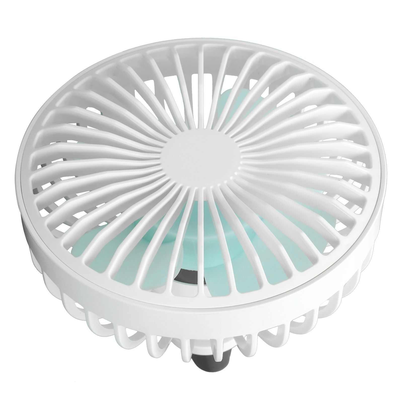 Car Cooling Fan Mini Portable USB Powered Fan with Ambient Light 3 Speed view 3