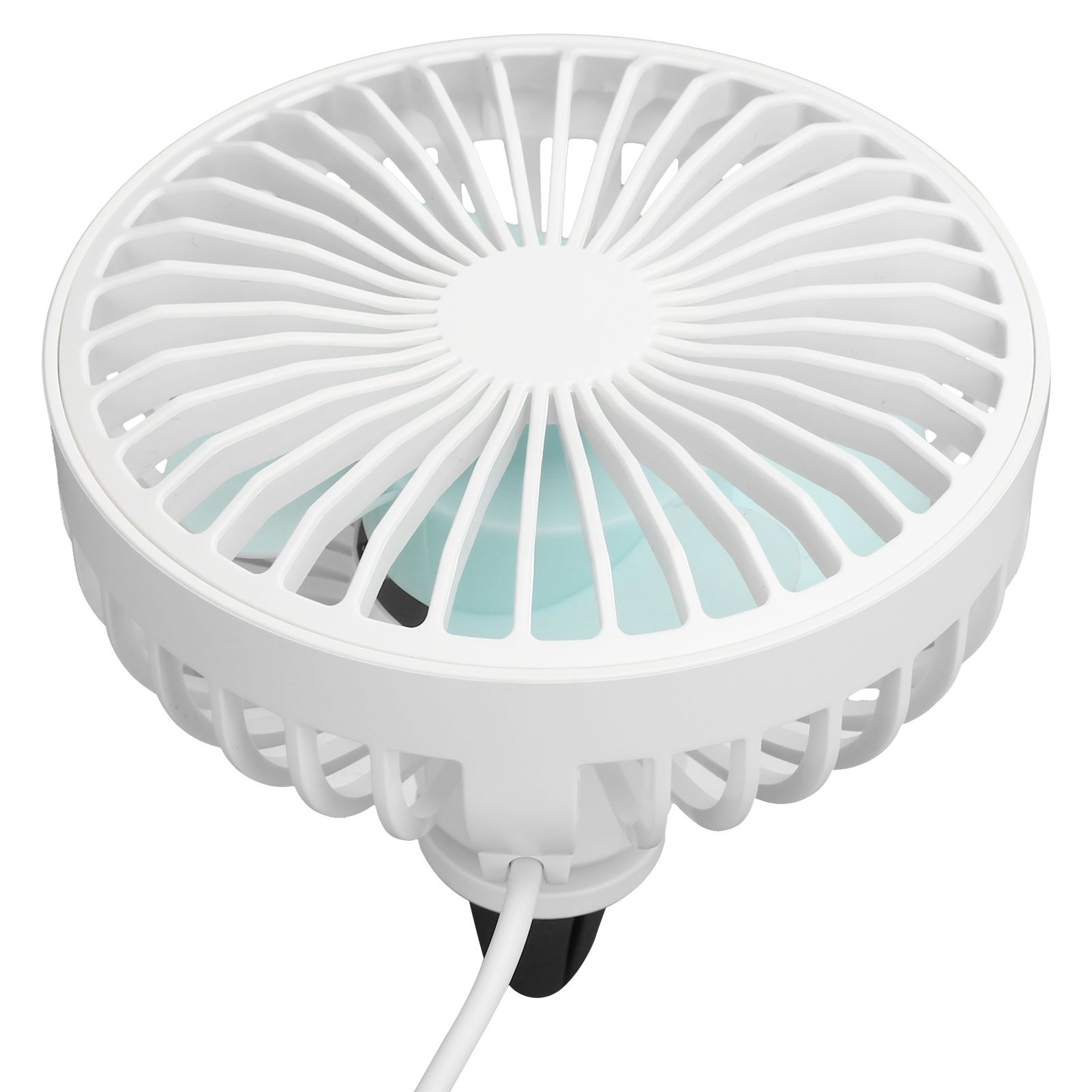 Car Cooling Fan Mini Portable USB Powered Fan with Ambient Light 3 Speed view 6