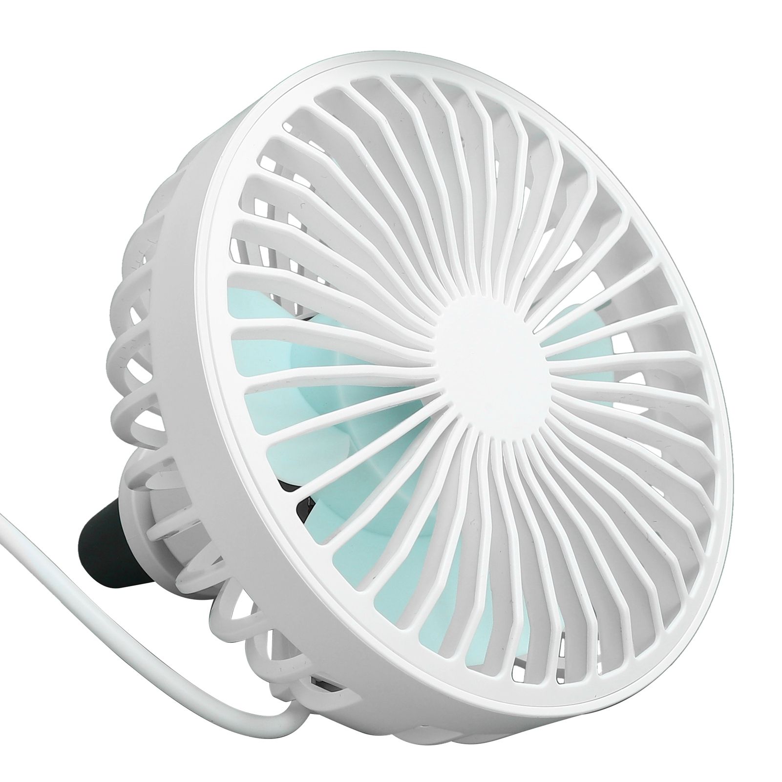Car Cooling Fan Mini Portable USB Powered Fan with Ambient Light 3 Speed view 10
