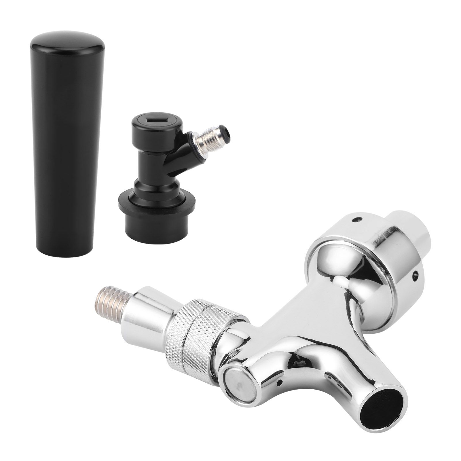Stainless Steel Beer Keg Tap Faucet with Ball Lock Disconnect for Brewing view 2