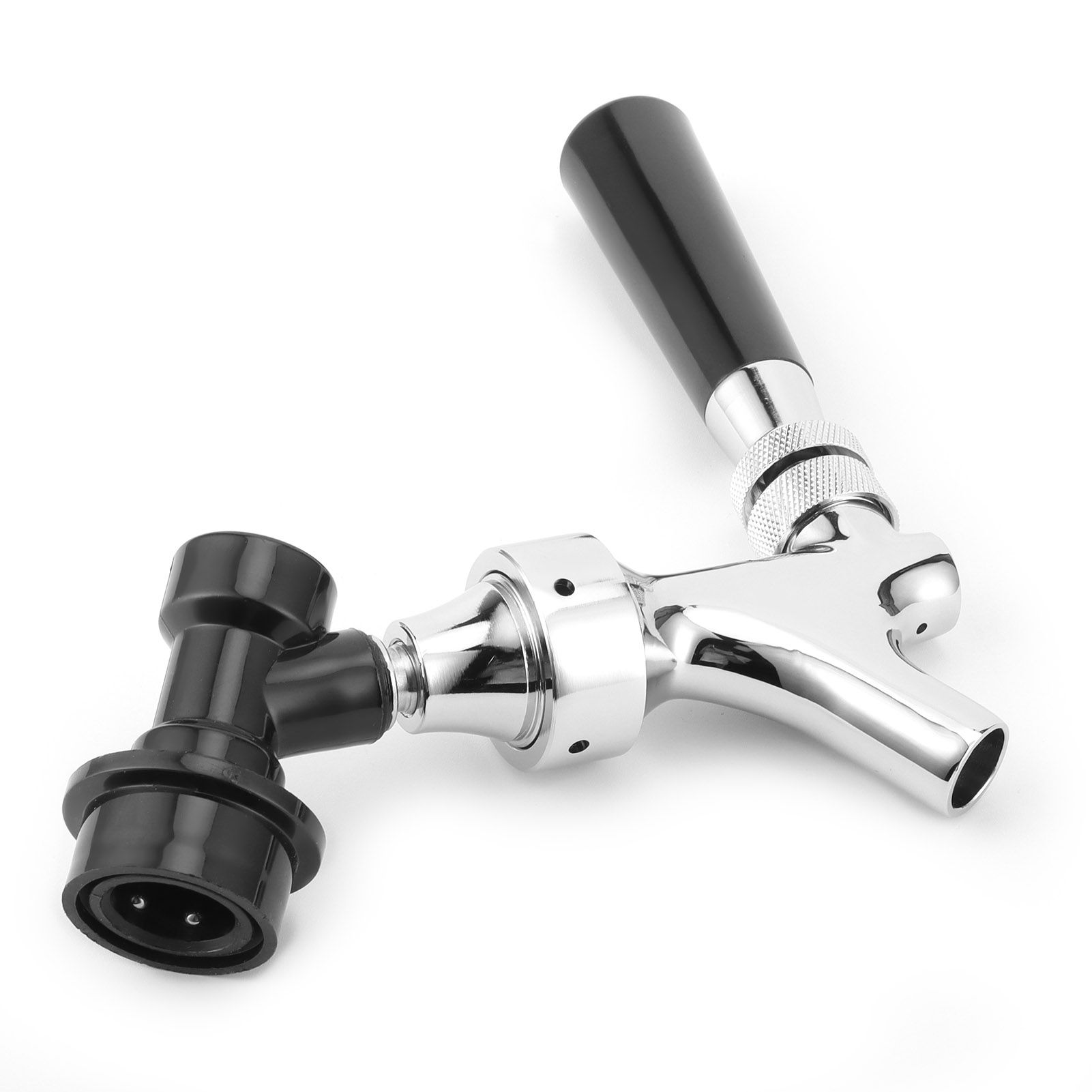 Stainless Steel Beer Keg Tap Faucet with Ball Lock Disconnect for Brewing view 4