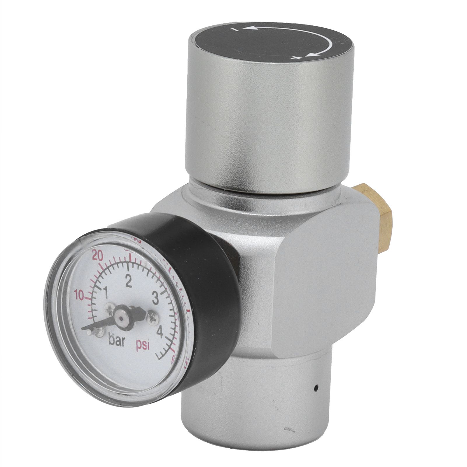 Mini CO2 Gas Regulator with CutOff Switch MFL3/8in to TR21x4 Homebrew Accessory view 4