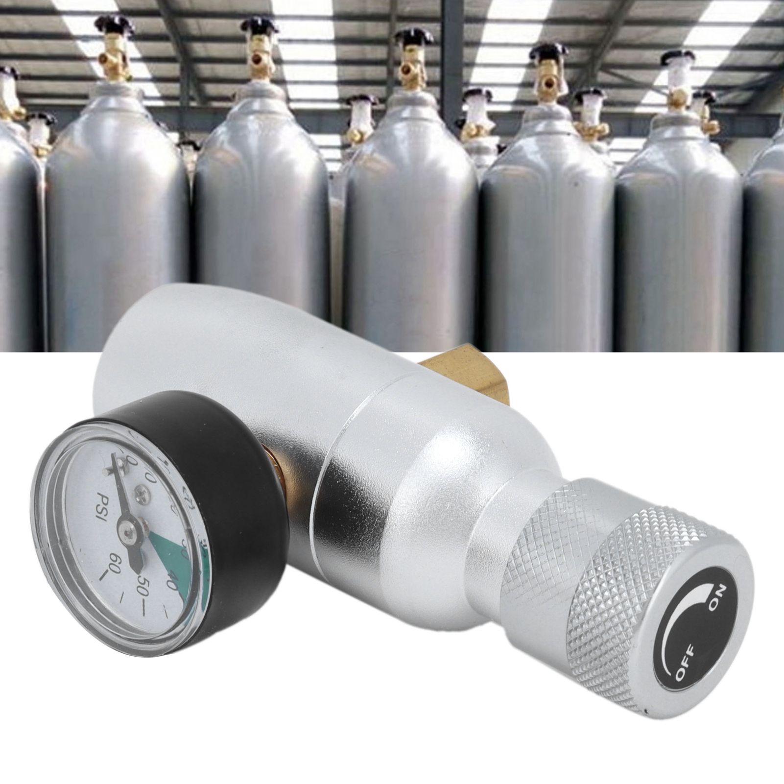 Mini CO2 Regulator with Pressure Gauge Homebrew Beer Soda Kegging Accessory view 12