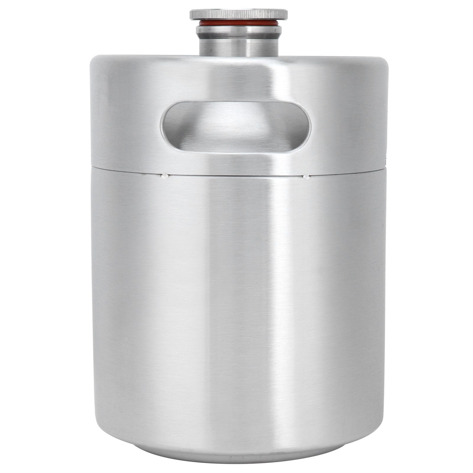 2L Beer Keg Mini Stainless Steel Beer Barrel with Spiral Lid for Home Brewing view 2