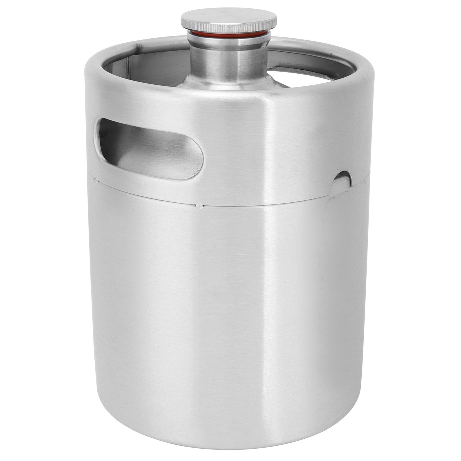 2L Beer Keg Mini Stainless Steel Beer Barrel with Spiral Lid for Home Brewing view 3