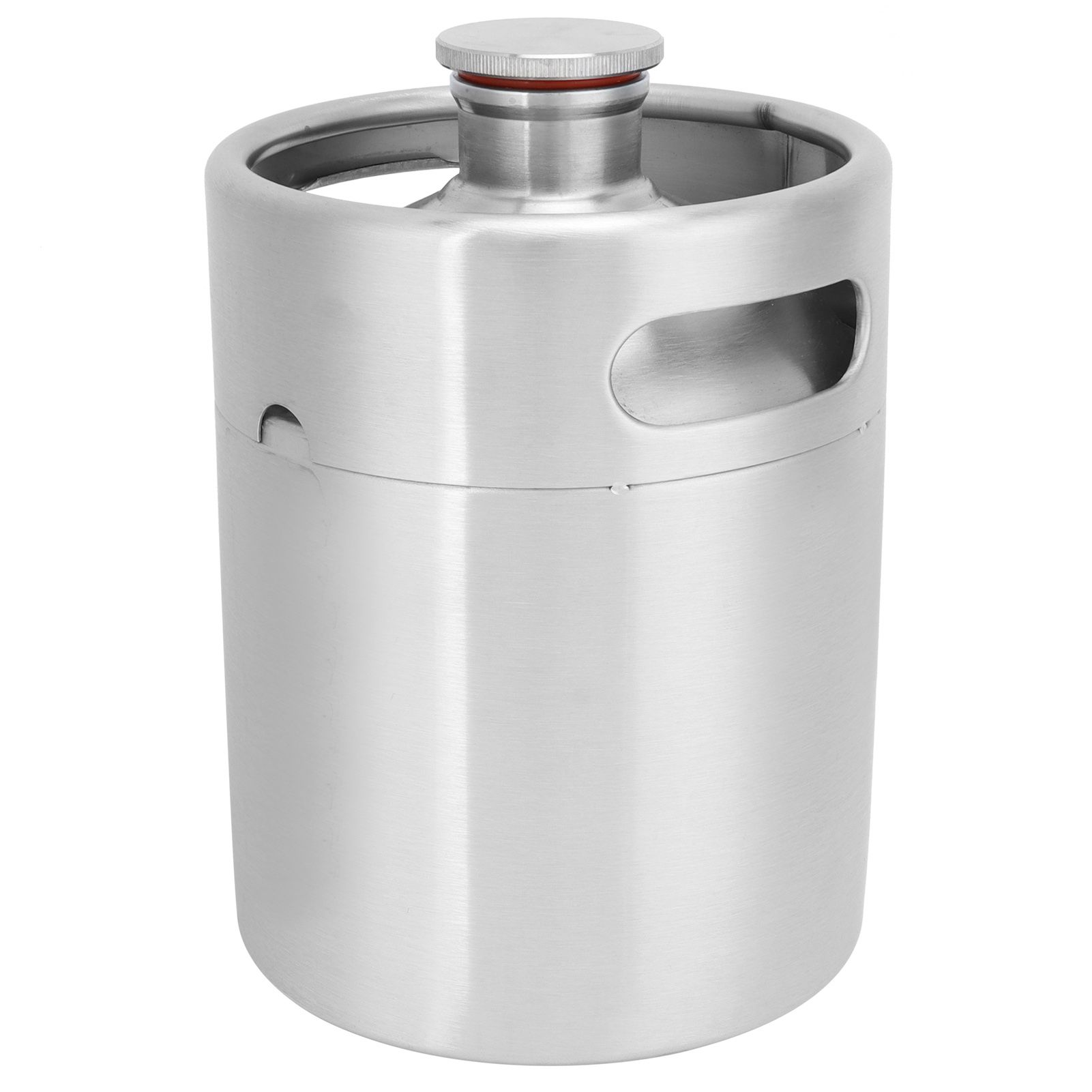 2L Beer Keg Mini Stainless Steel Beer Barrel with Spiral Lid for Home Brewing view 6