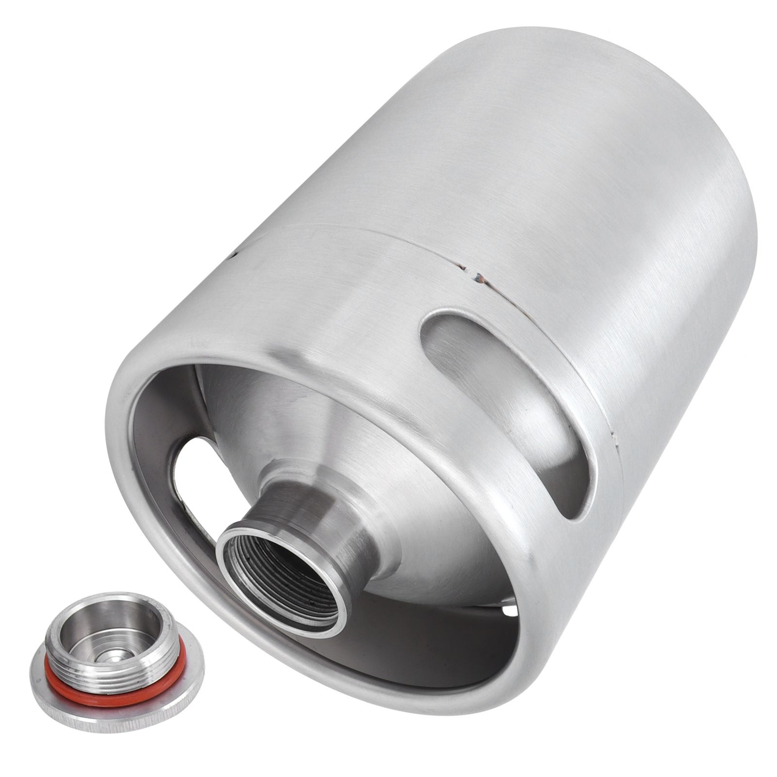 2L Beer Keg Mini Stainless Steel Beer Barrel with Spiral Lid for Home Brewing view 10