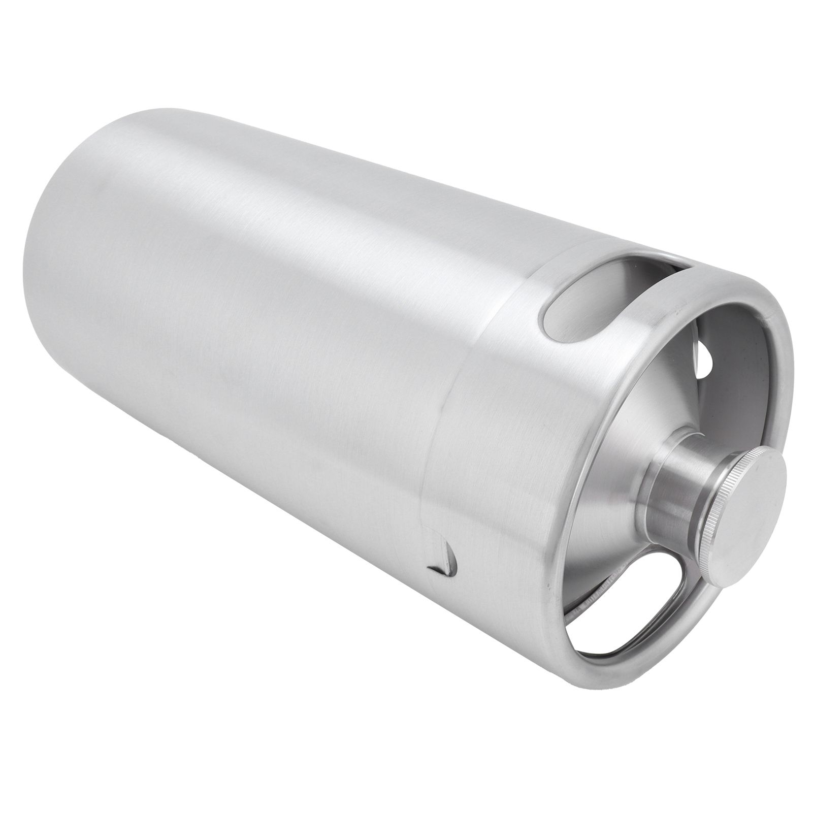 3.6L Beer Keg Mini Stainless Steel Beer Barrel with Lid for Home Hotel