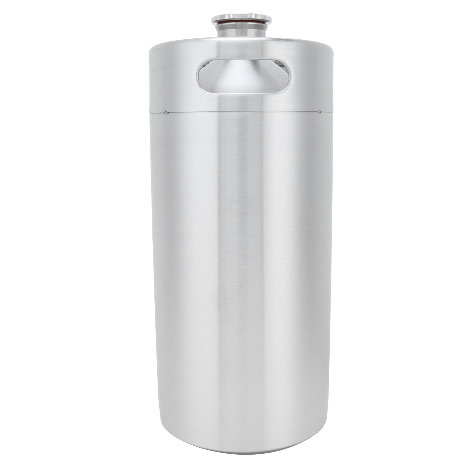 3.6L Beer Keg Mini Stainless Steel Beer Barrel with Lid for Home Hotel view 2