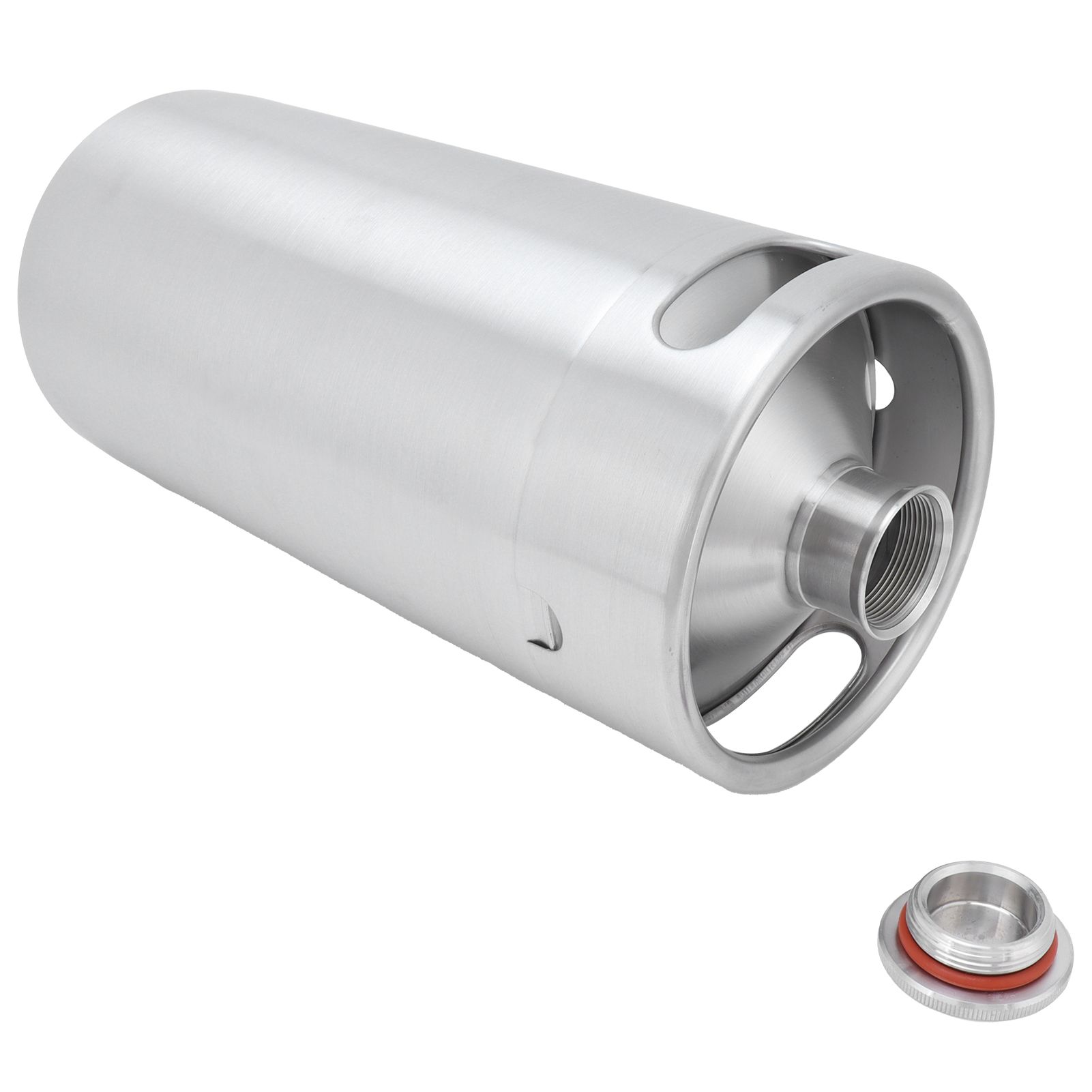 3.6L Beer Keg Mini Stainless Steel Beer Barrel with Lid for Home Hotel view 8