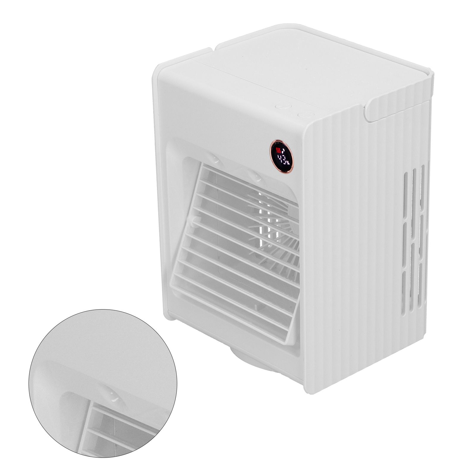 2 in 1 Oscillating Spray Humidification Fan with Light USB Charging Desktop