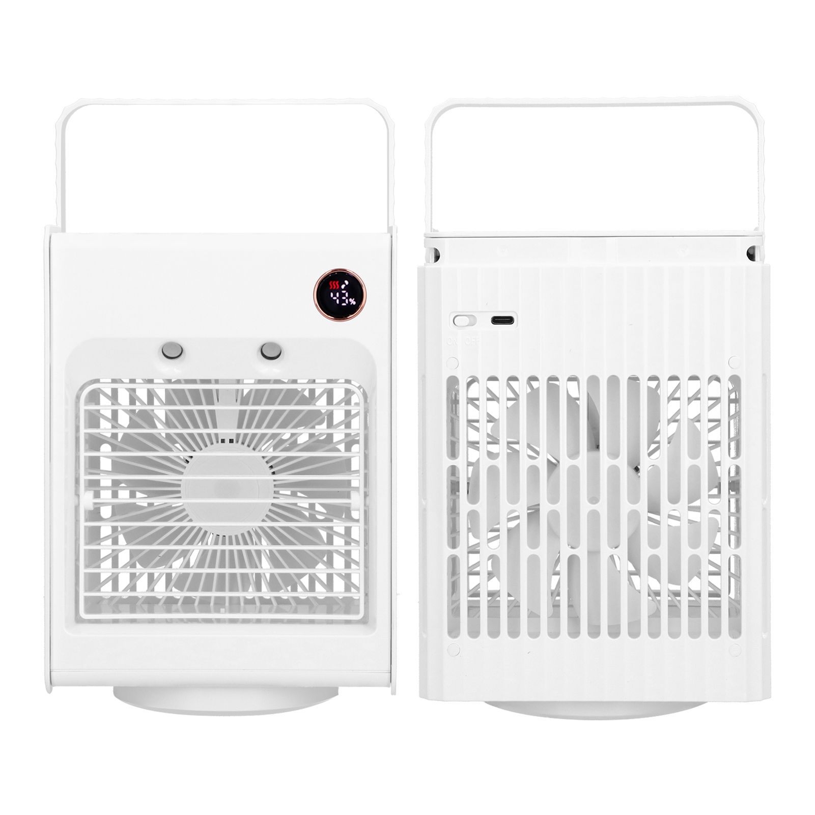 2 in 1 Oscillating Spray Humidification Fan with Light USB Charging Desktop view 7
