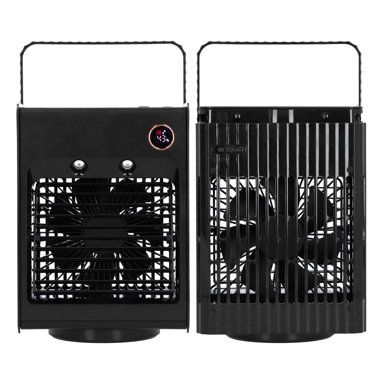 2 in 1 Oscillating Spray Humidification Fan with Light USB Charging Desktop view 9