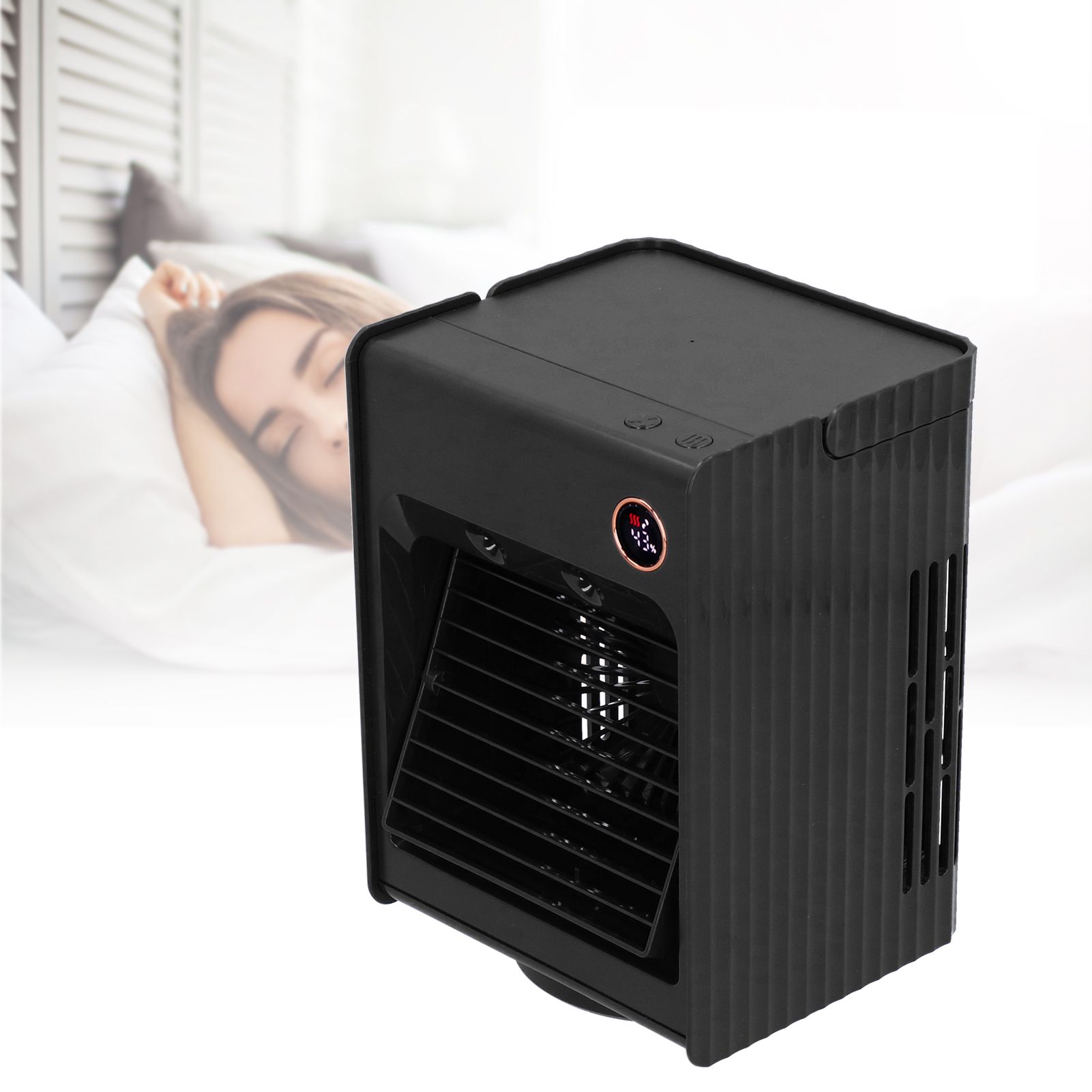 2 in 1 Oscillating Spray Humidification Fan with Light USB Charging Desktop view 11