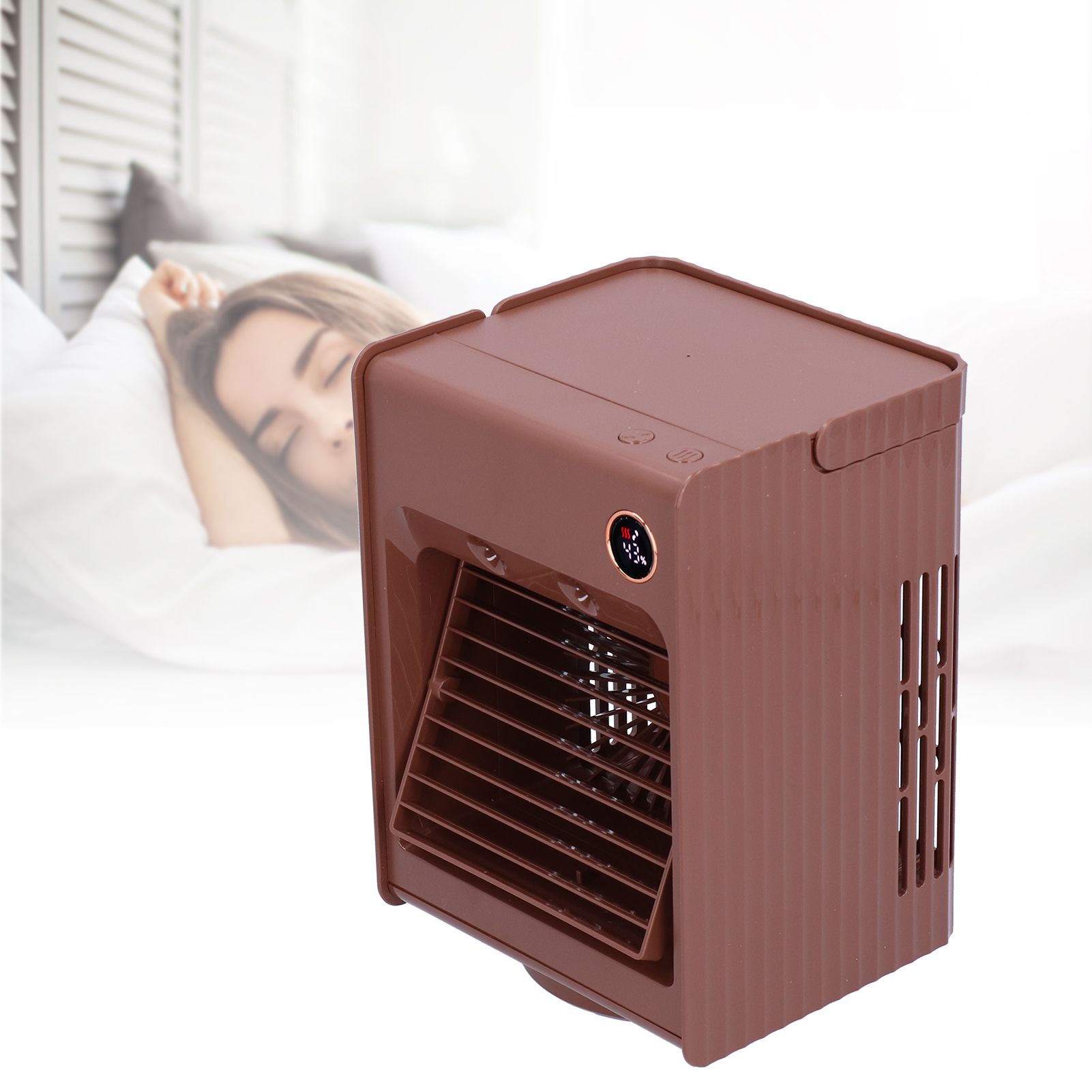 2 in 1 Oscillating Spray Humidification Fan with Light USB Charging Desktop view 11