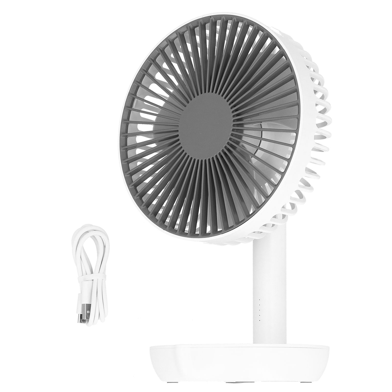 Oscillating Desk Fan Rechargeable Mute Practical Desktop USB Charging Fan for view 2