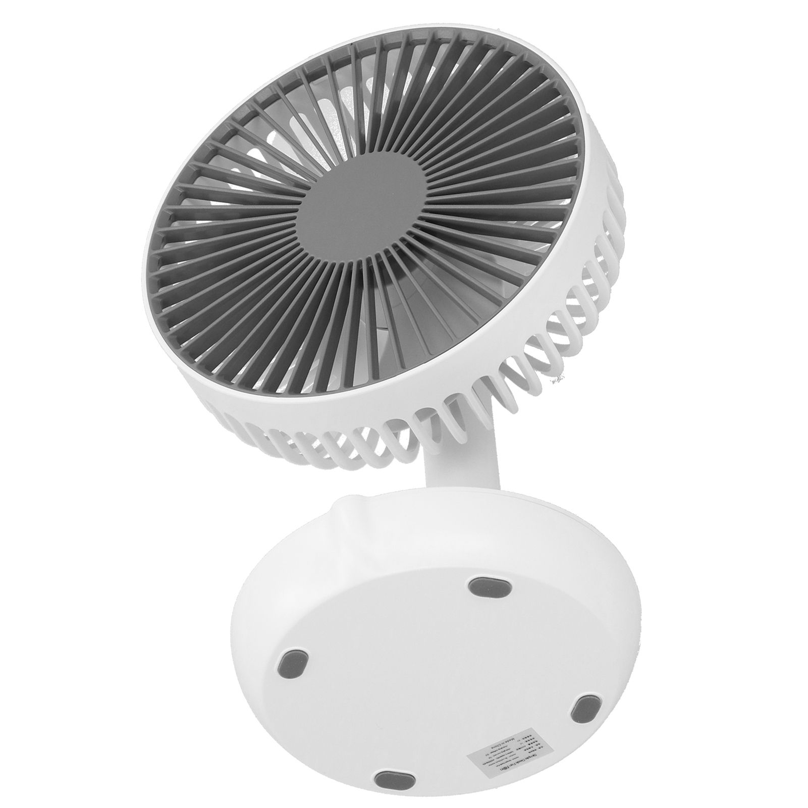 Oscillating Desk Fan Rechargeable Mute Practical Desktop USB Charging Fan for view 3