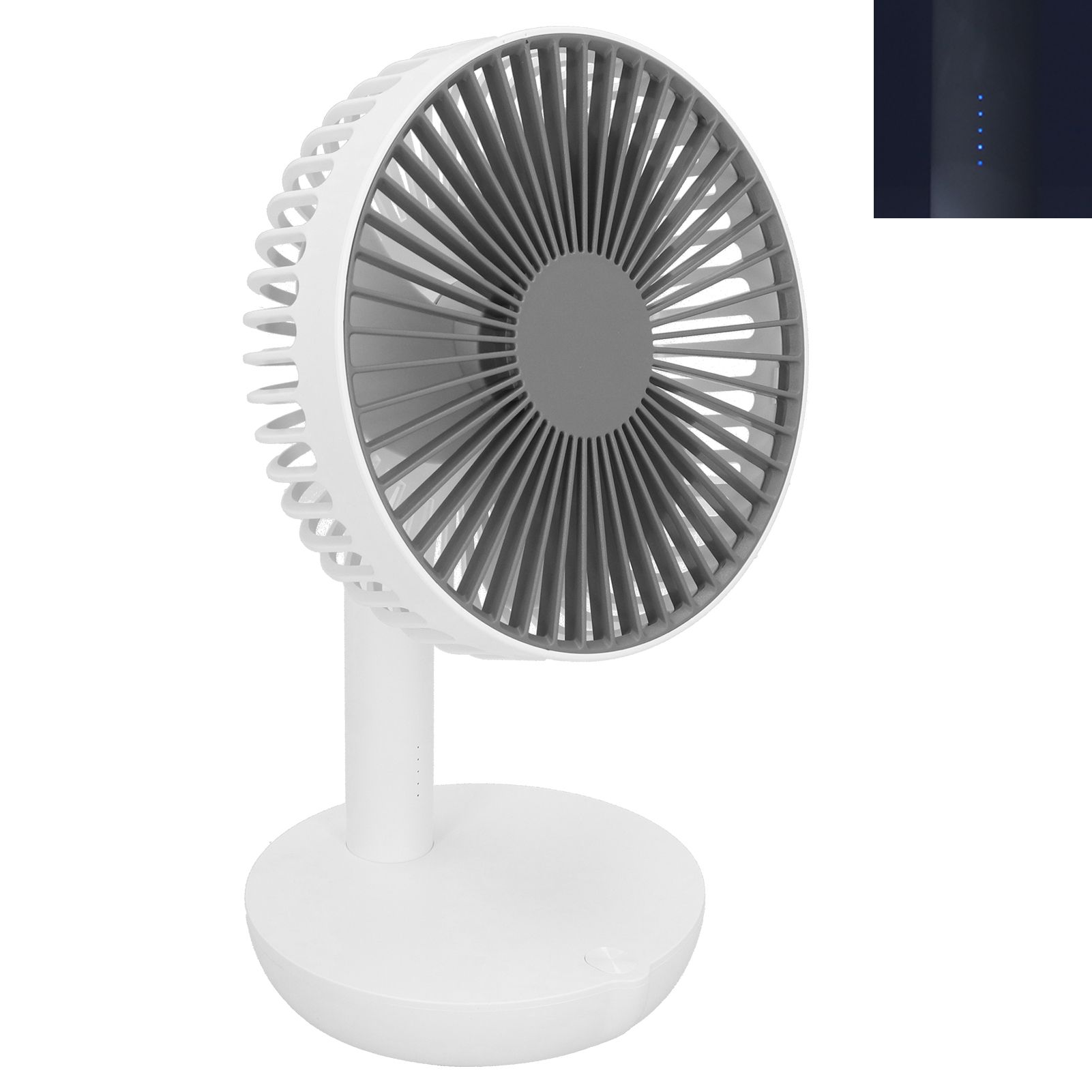 Oscillating Desk Fan Rechargeable Mute Practical Desktop USB Charging Fan for view 5