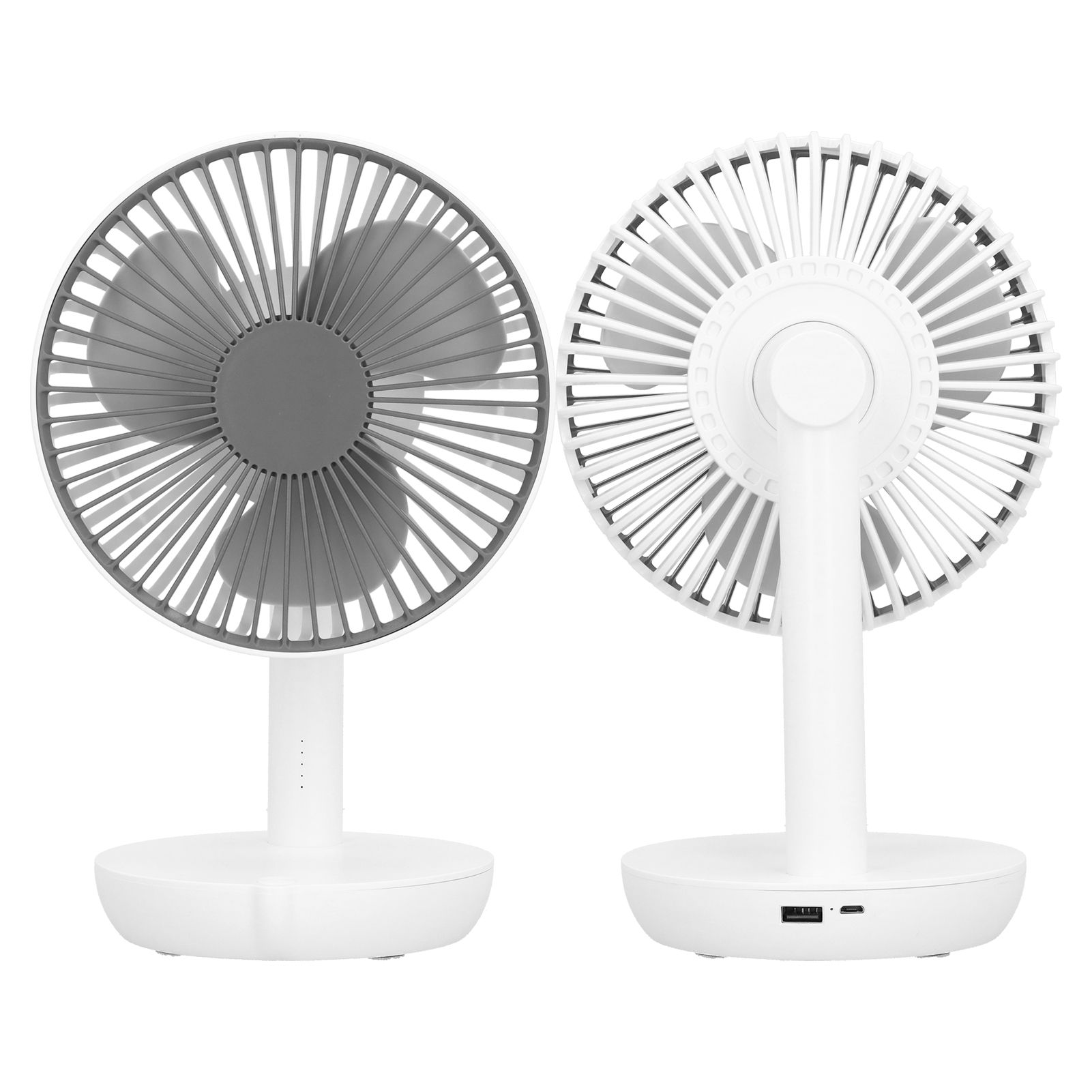 Oscillating Desk Fan Rechargeable Mute Practical Desktop USB Charging Fan for view 10