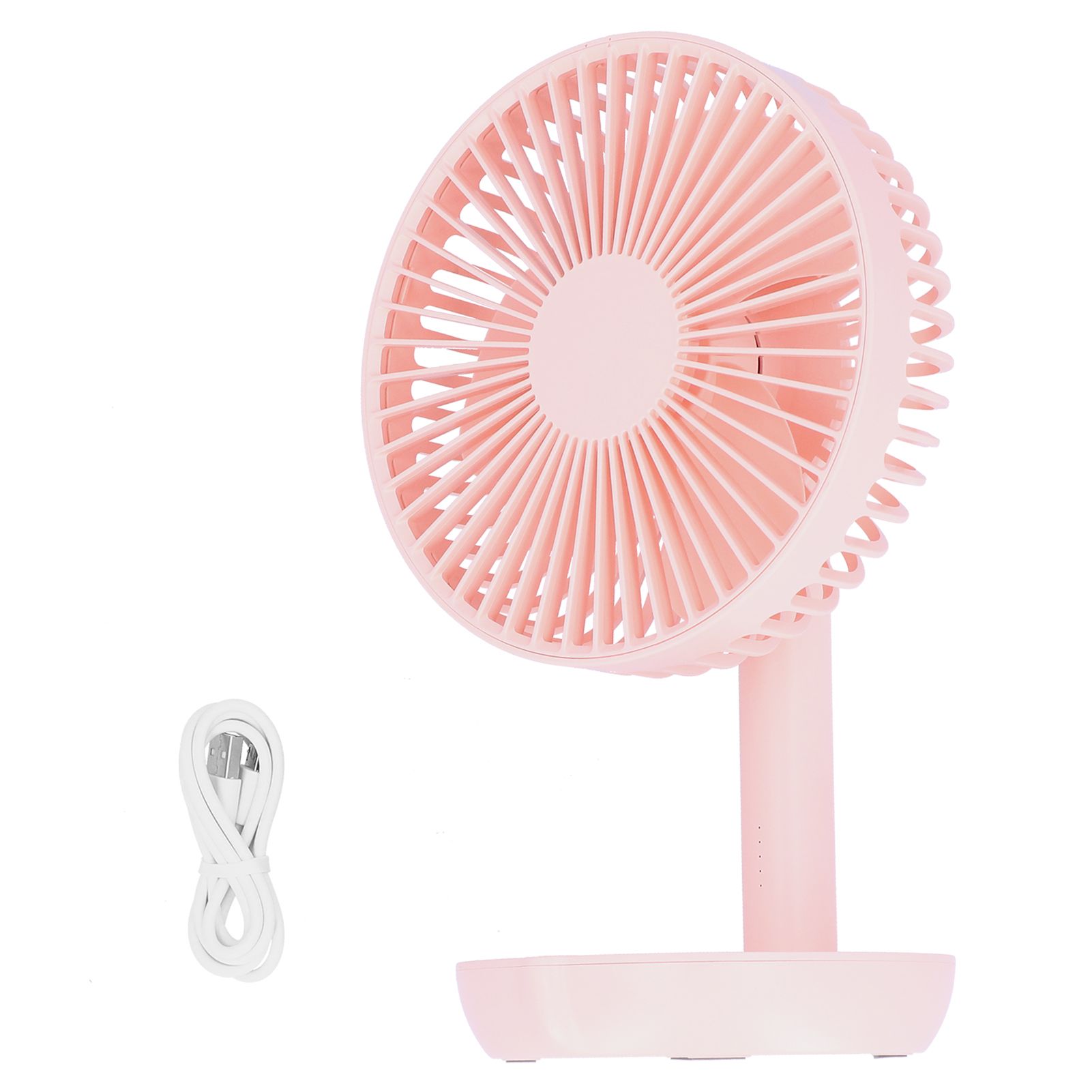 Oscillating Desk Fan Rechargeable Mute Practical Desktop USB Charging Fan for view 2