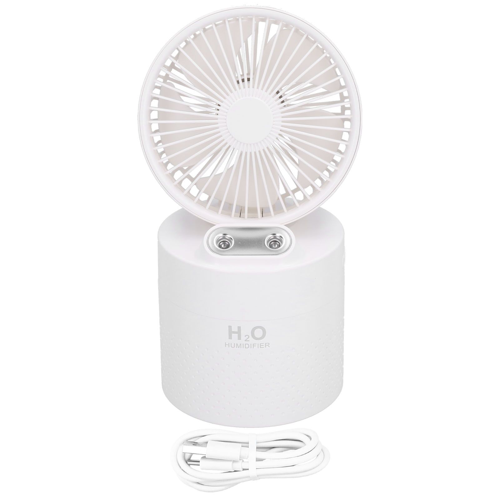 4000mAh Humidifier Fan Dual Mist Spray USB Charging Fan Cooling Humidifier for view 2