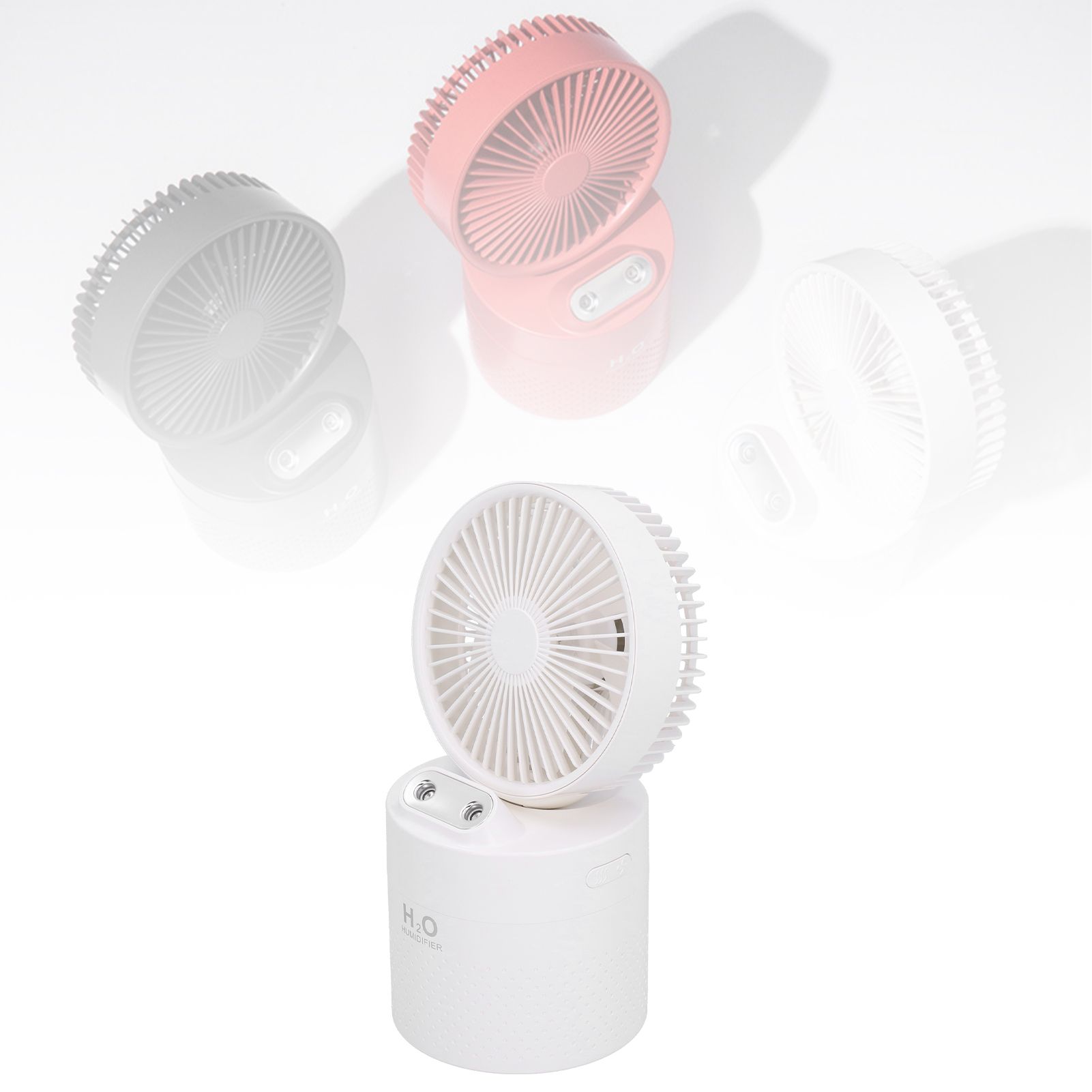 4000mAh Humidifier Fan Dual Mist Spray USB Charging Fan Cooling Humidifier for view 12