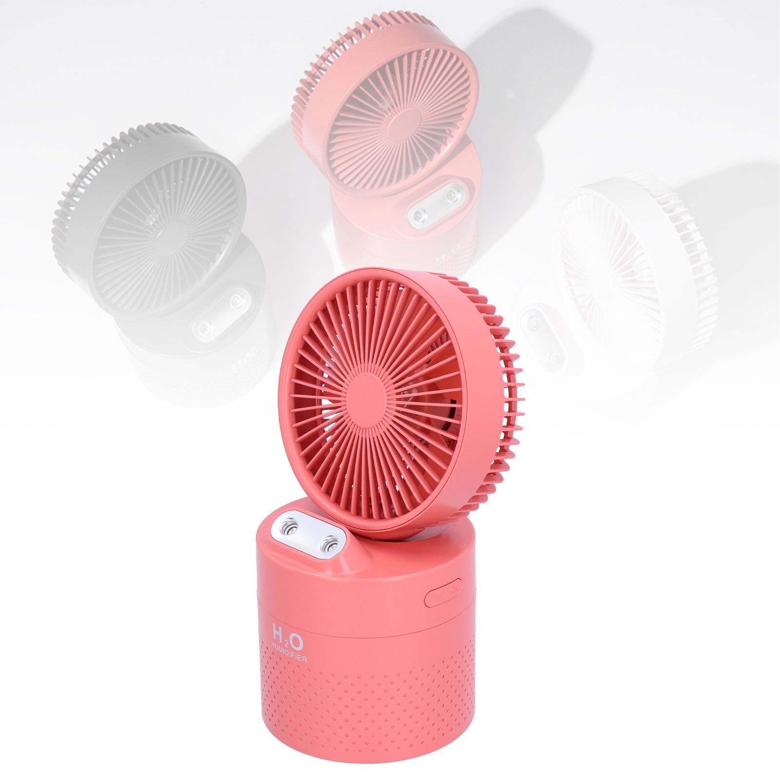 4000mAh Humidifier Fan Dual Mist Spray USB Charging Fan Cooling Humidifier for view 12