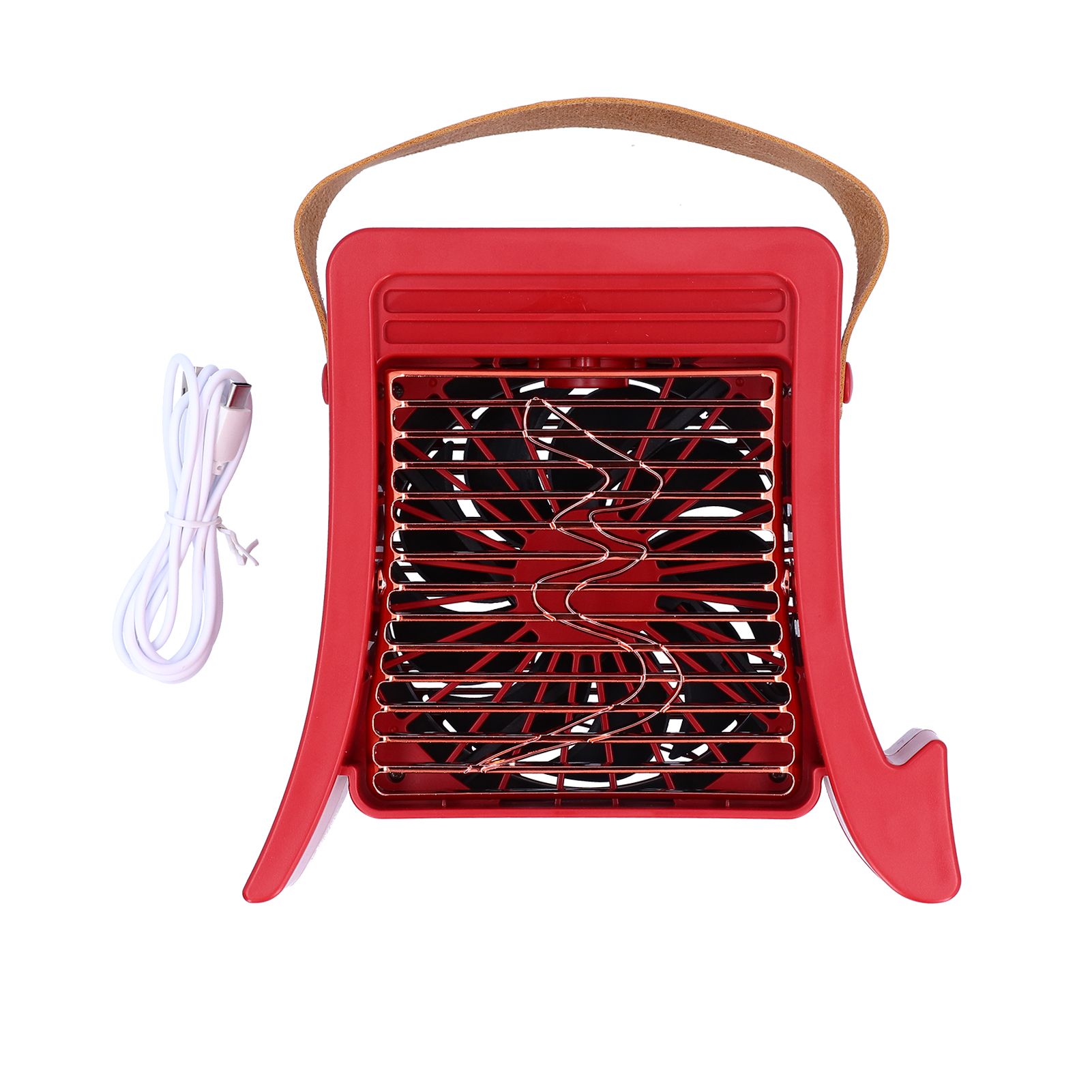 LED Humidification Fan Portable USB Charging Cooling Fan for Living Room