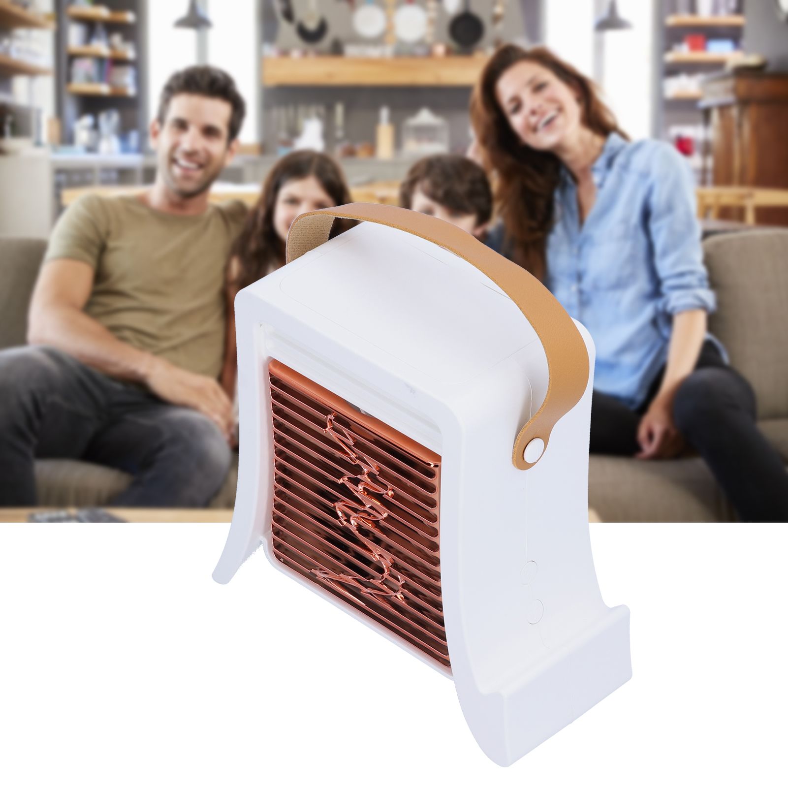 LED Humidification Fan Portable USB Charging Cooling Fan for Living Room view 11