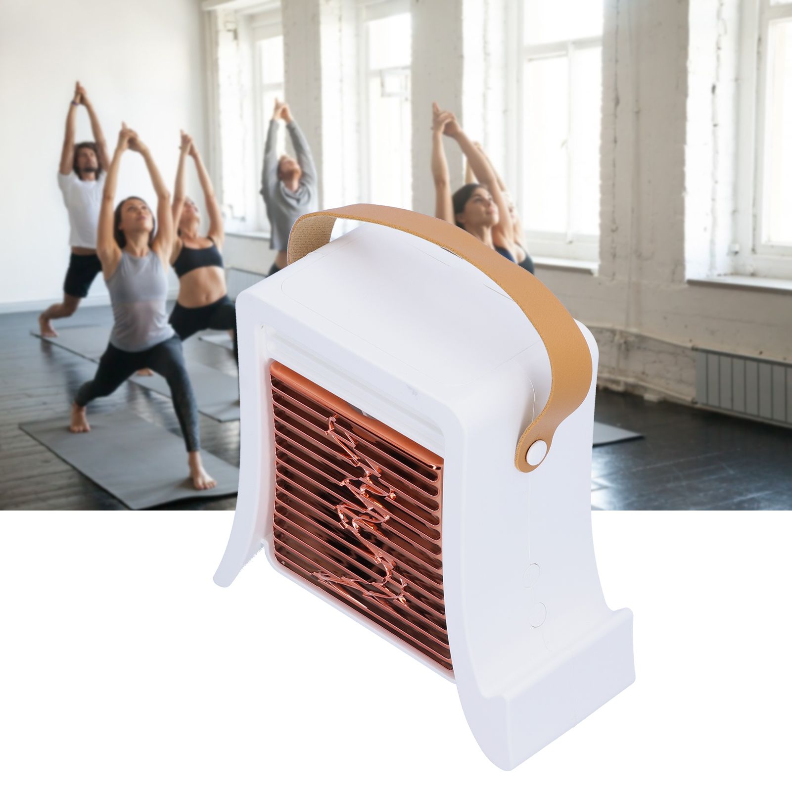 LED Humidification Fan Portable USB Charging Cooling Fan for Living Room view 12