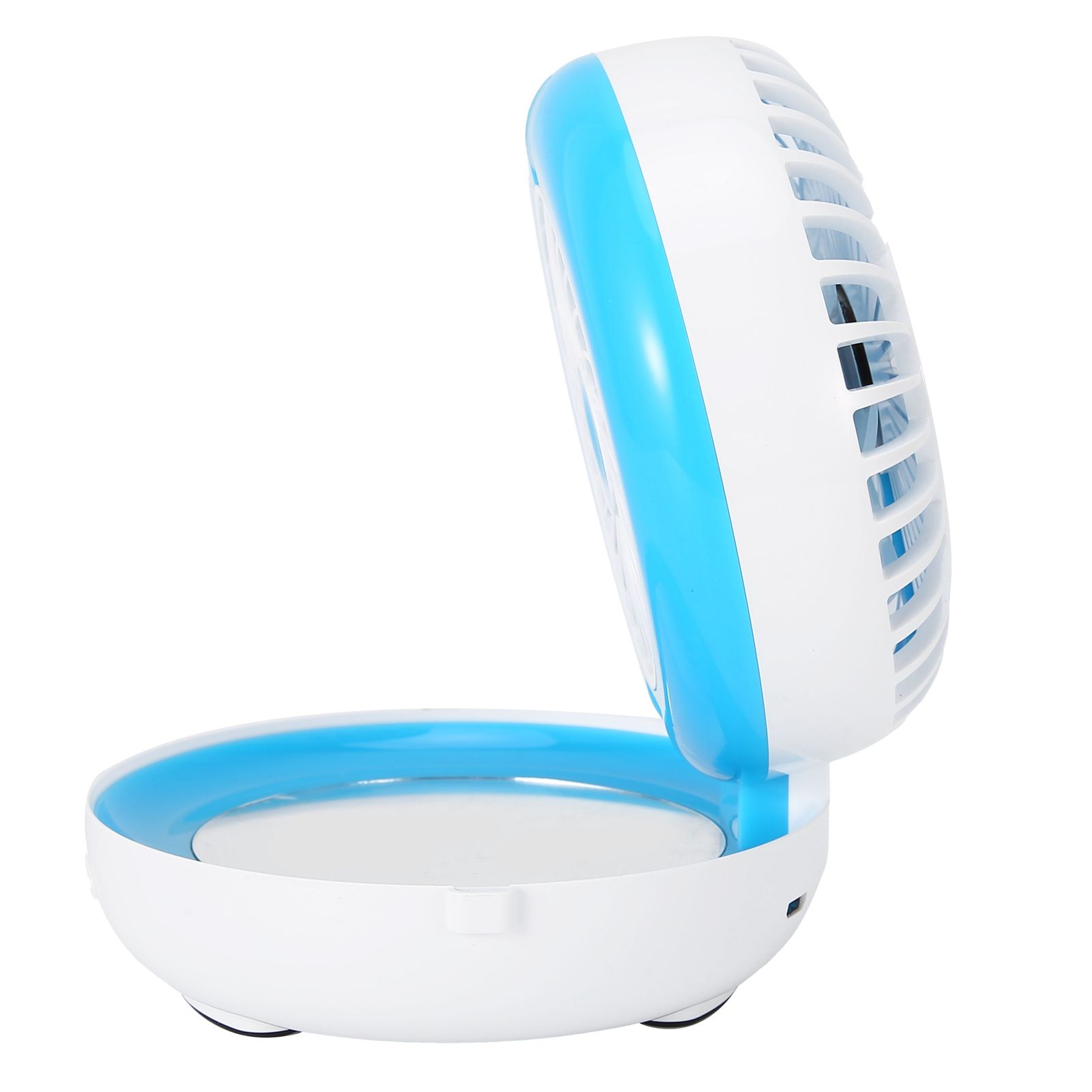 Multifunctional Folding Fan Portable USB Charging Makeup Mirror Humidifier view 6