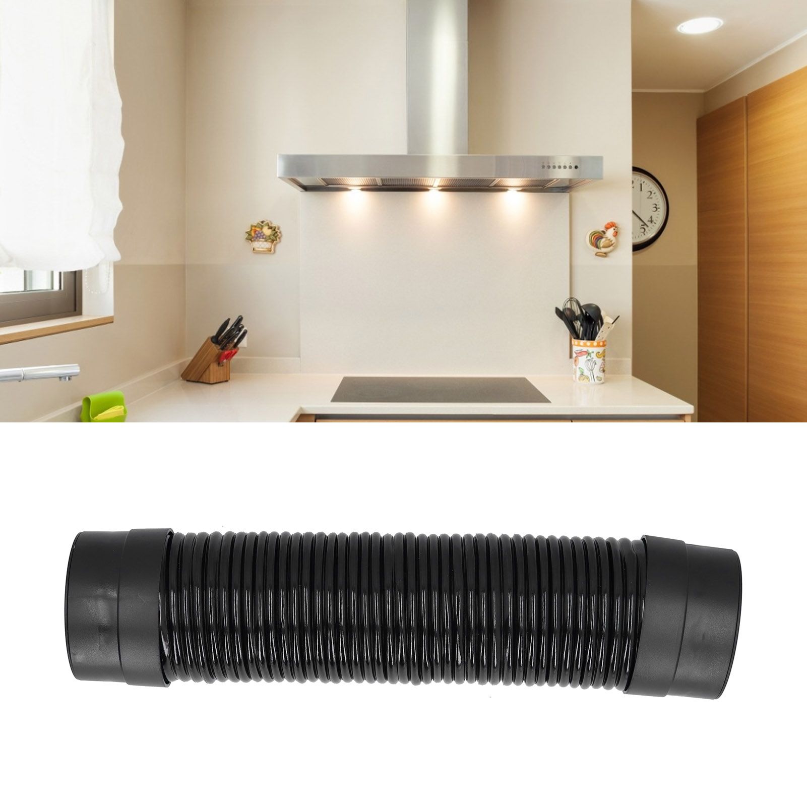55cm/21.7in Air Duct Hose PVC Vent Hose Noise Reducer Silencer Hose for view 12