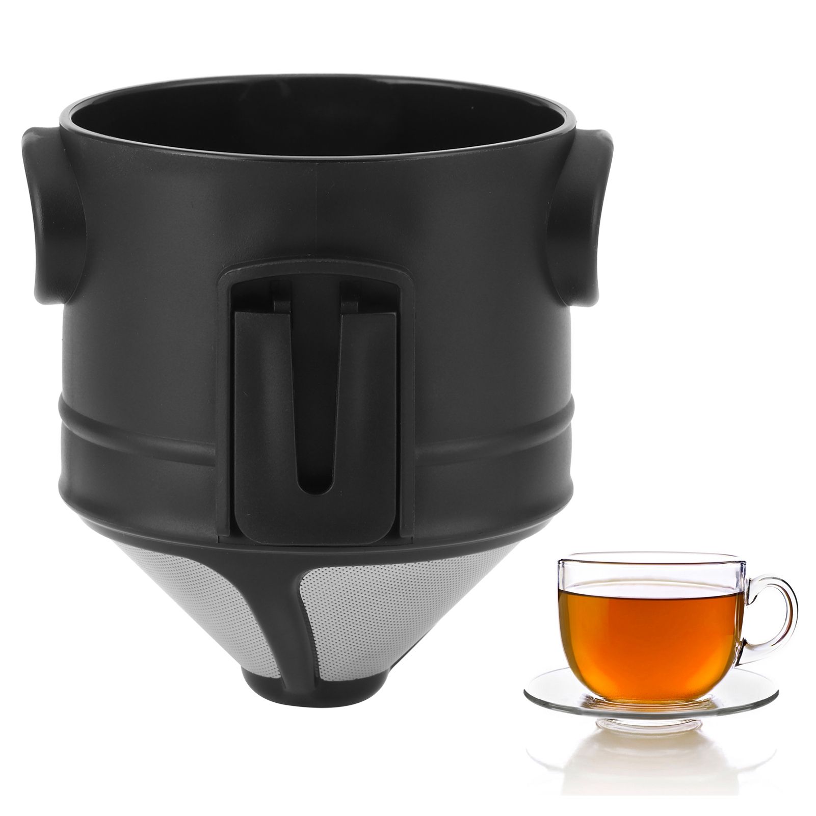 6cm Coffee Filter Stainless Steel ConeShape Foldable Reusable Coffee Dripper view 11