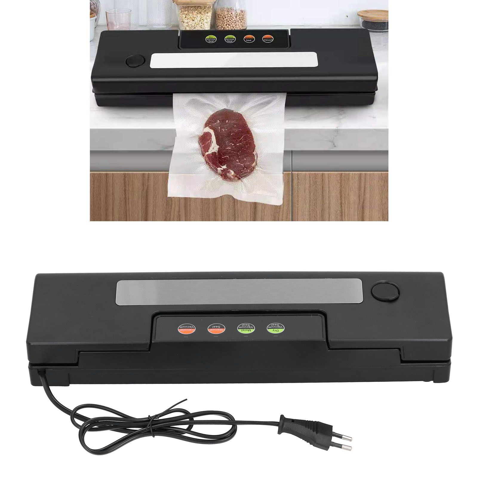Black Food Vacuum Packaging Machine Automatic Vacuum Sealing Machine for Home view 11