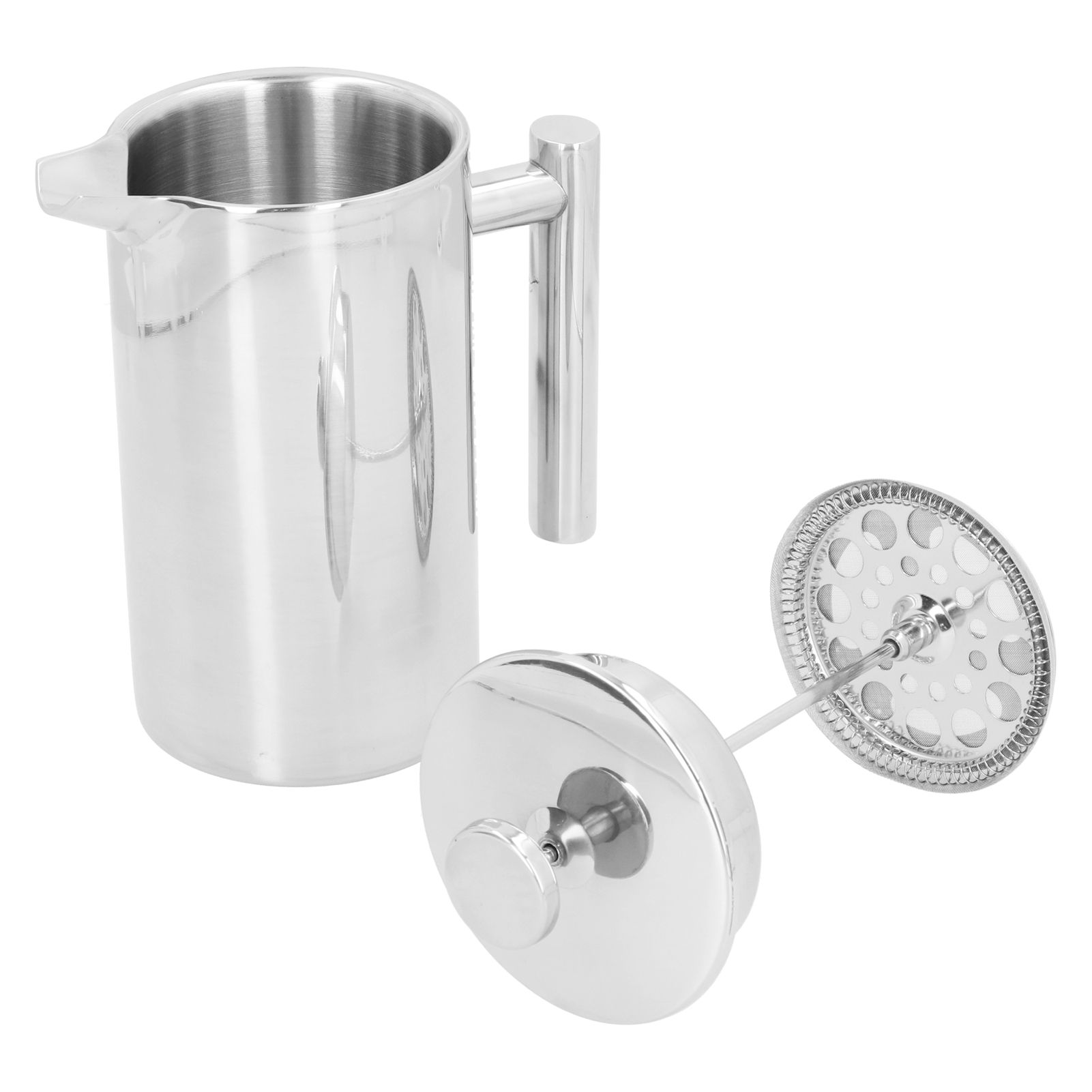 1000ml Hand Brewing Coffee Pot Stainless Steel Coffee Press Pot DoubleLayer view 8