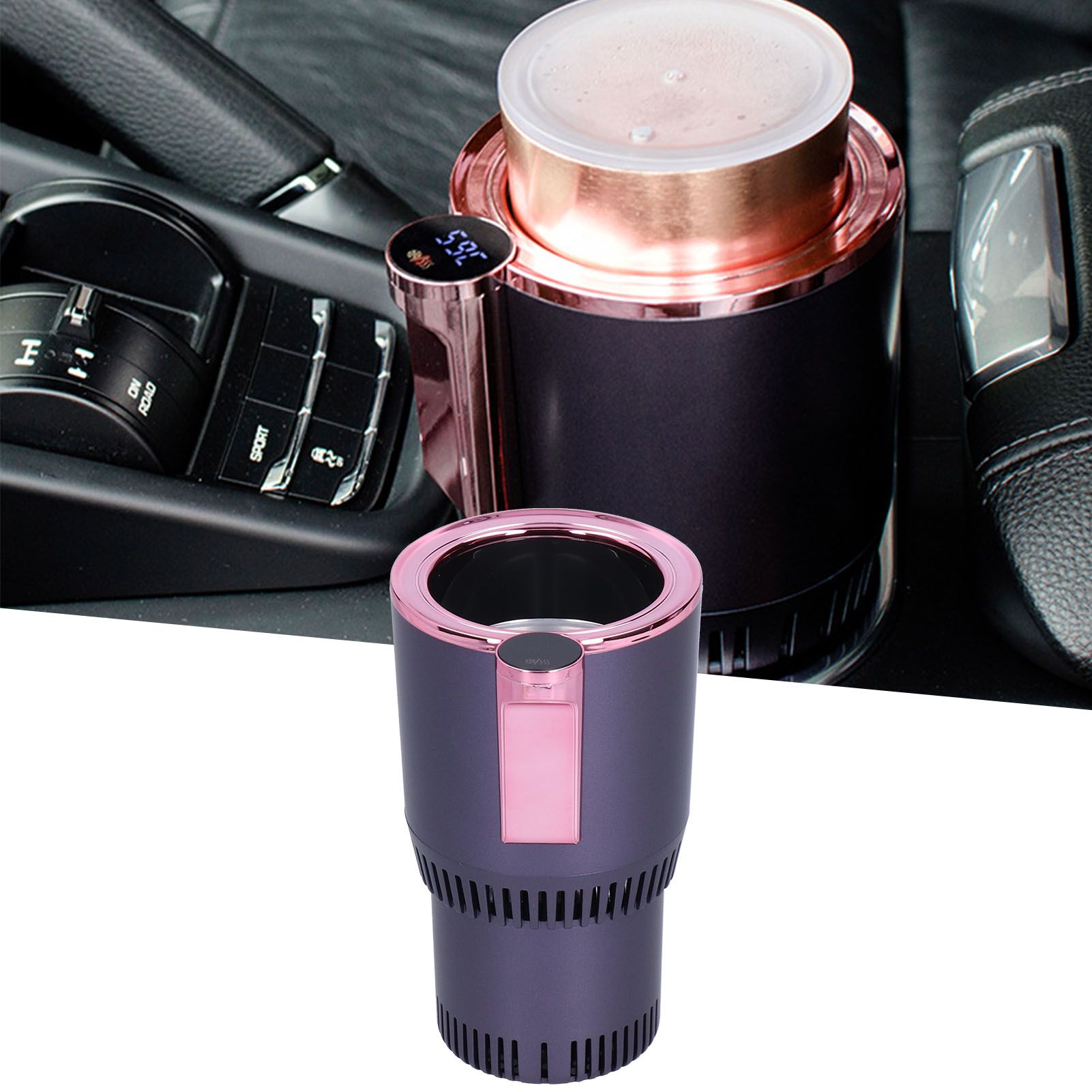 Car Cup Cooler Warmer 2‑in‑1 Cooling Heating Mug Holder Cigarette Lighter view 11