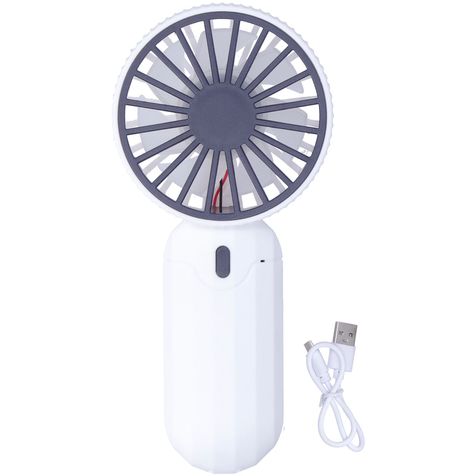 Mini Handheld Fan 3 Speed Adjustment USB Powered for Home Outdoor Travel view 2